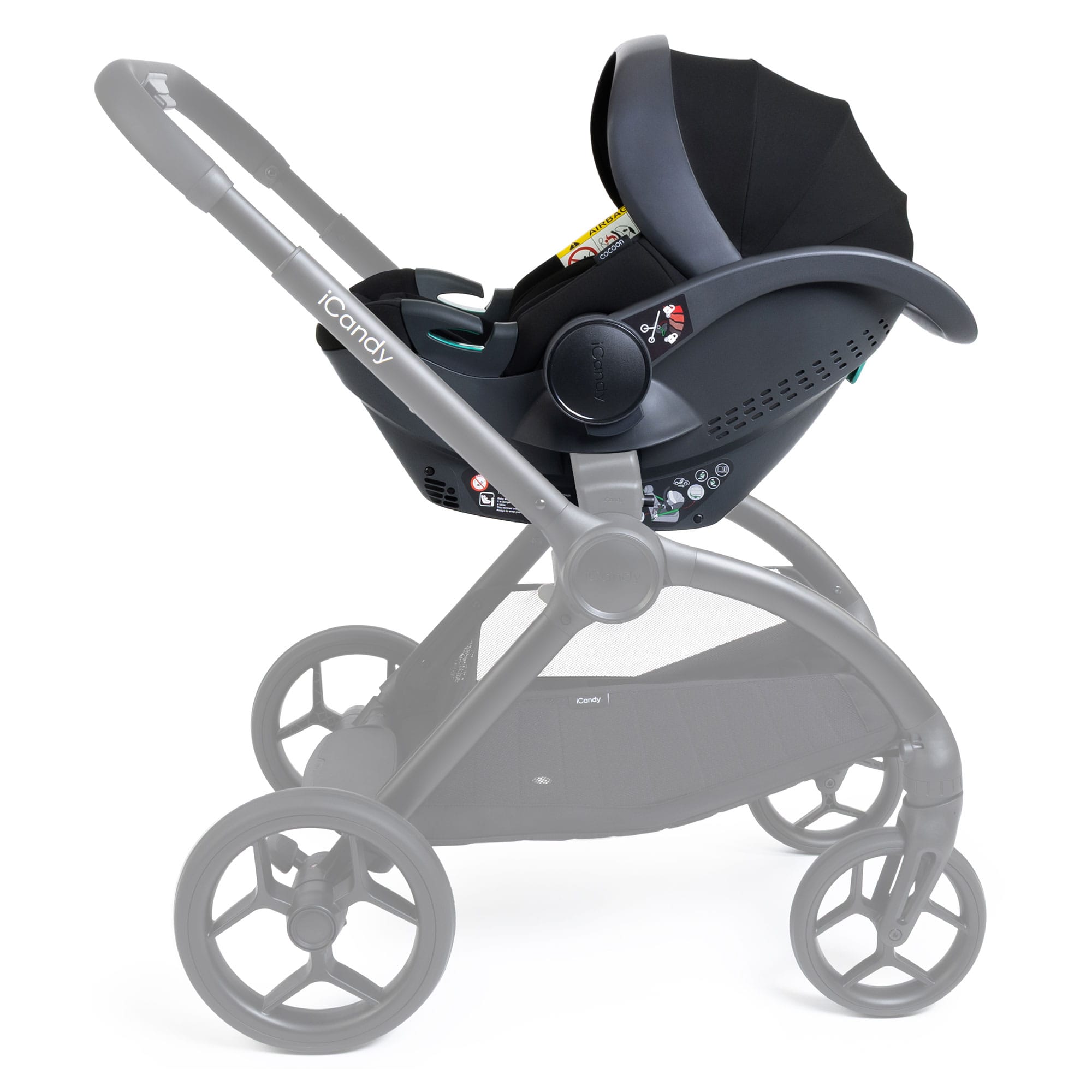 iCandy Cocoon 360 Infant Carrier & Base in Black Baby Car Seats IC3365 5010334064116