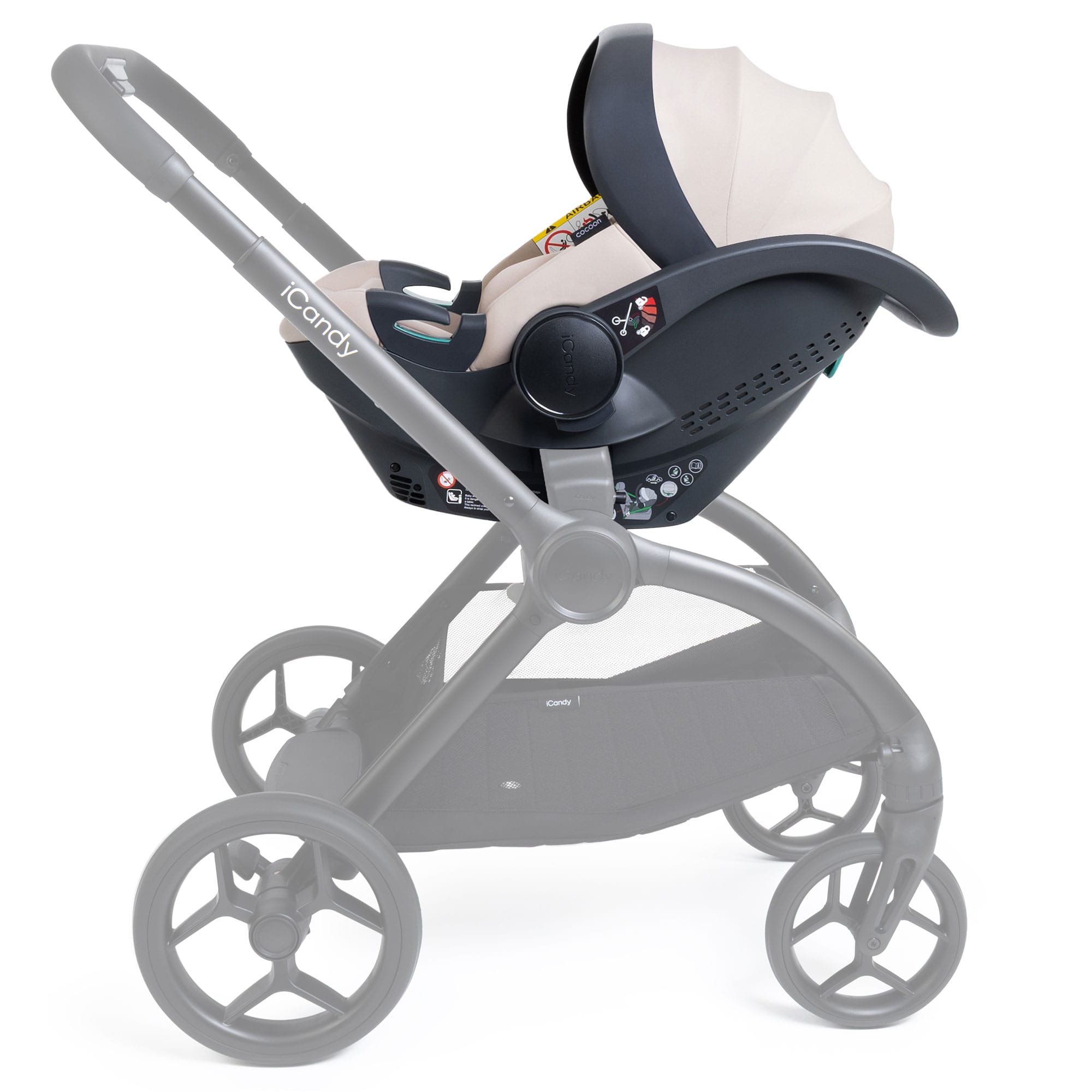 iCandy Cocoon 360 Infant Carrier & Base in Sandstone Baby Car Seats IC3367 5010334064130