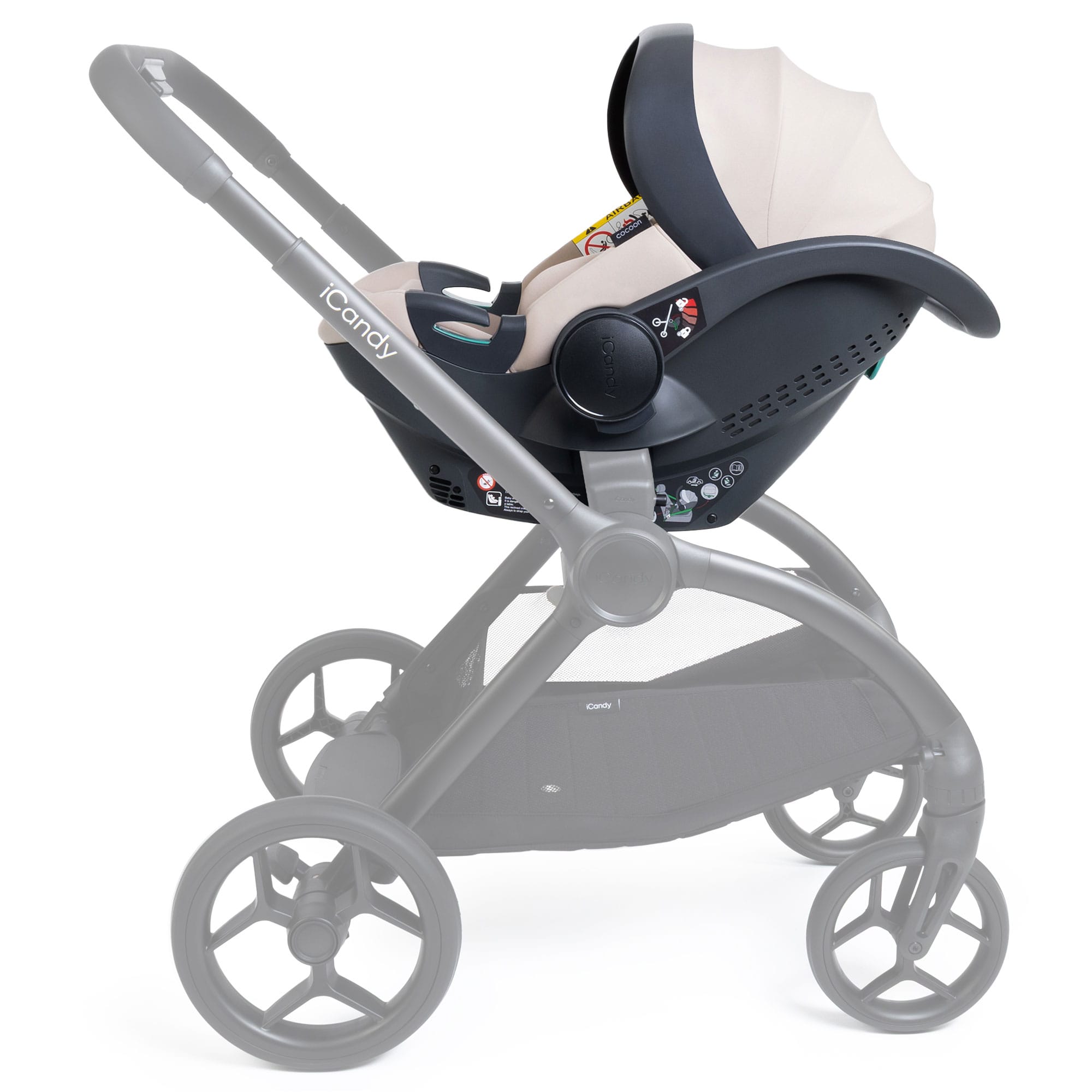 iCandy Cocoon 360 Infant Carrier & Base in Sandstone Baby Car Seats IC3367 5010334064130