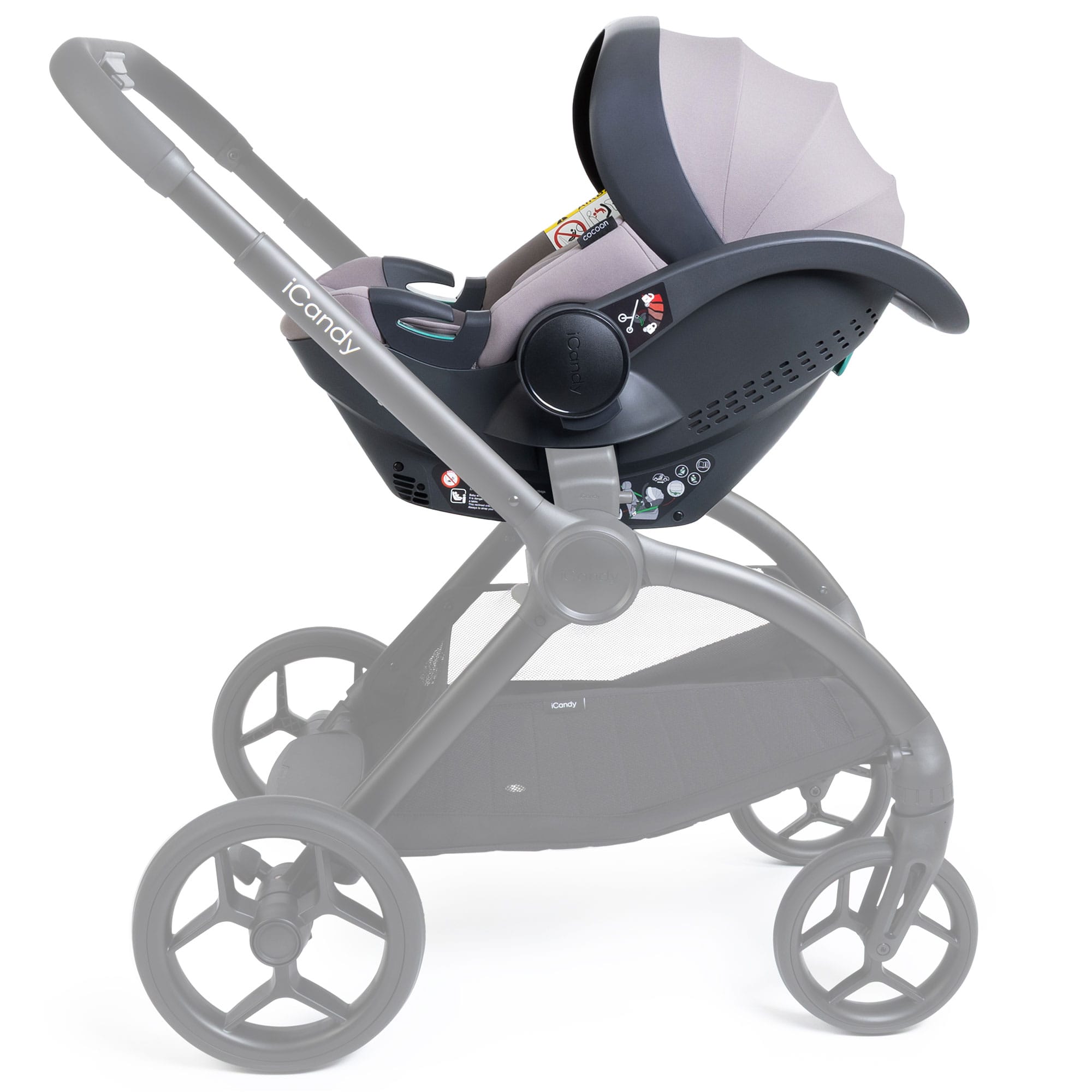 iCandy Cocoon 360 Infant Carrier & Base in Storm Grey Baby Car Seats IC3366 5010334064123