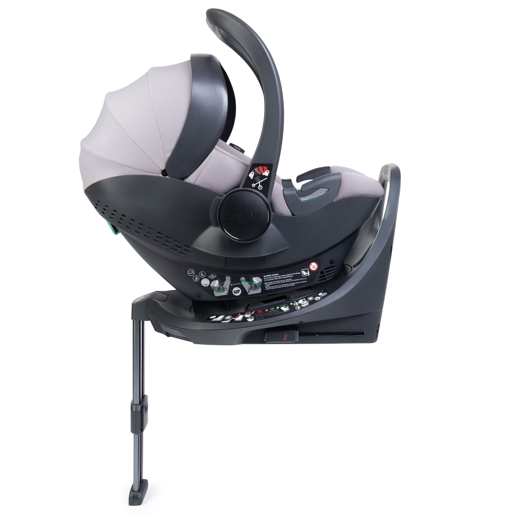 iCandy Cocoon 360 Infant Carrier & Base in Storm Grey Baby Car Seats IC3366 5010334064123