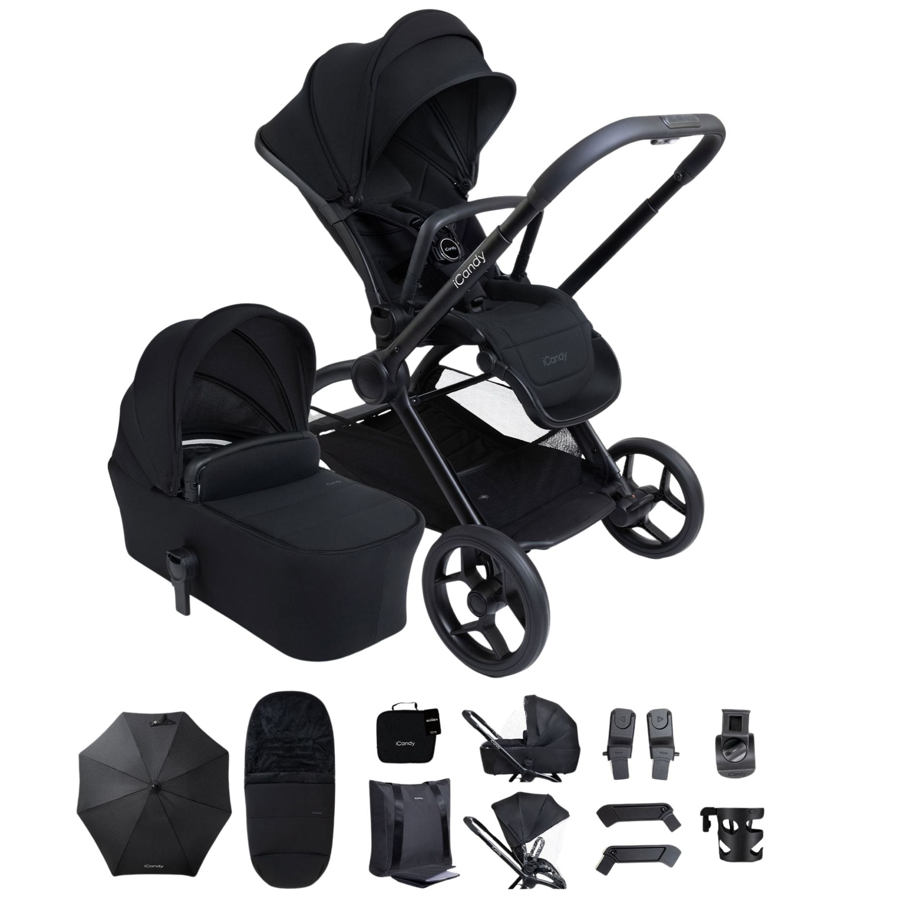 iCandy Core 2 Complete Bundle in Black Baby Prams IC3273 5010334063034