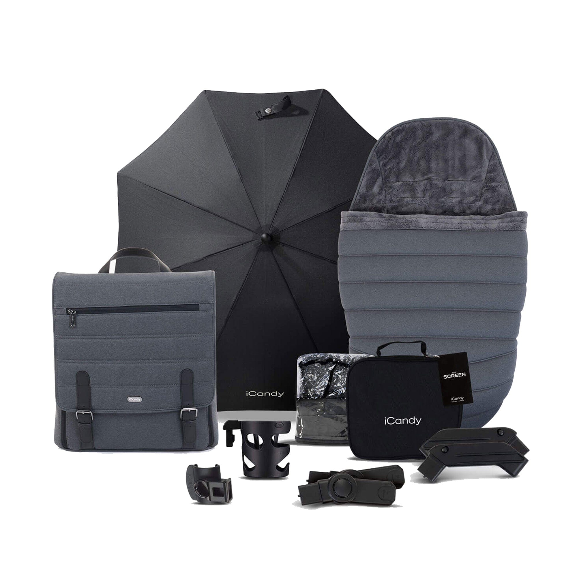 iCandy Peach 7 Complete Bundle in Dark Grey Baby Prams IC2567 5010334048086