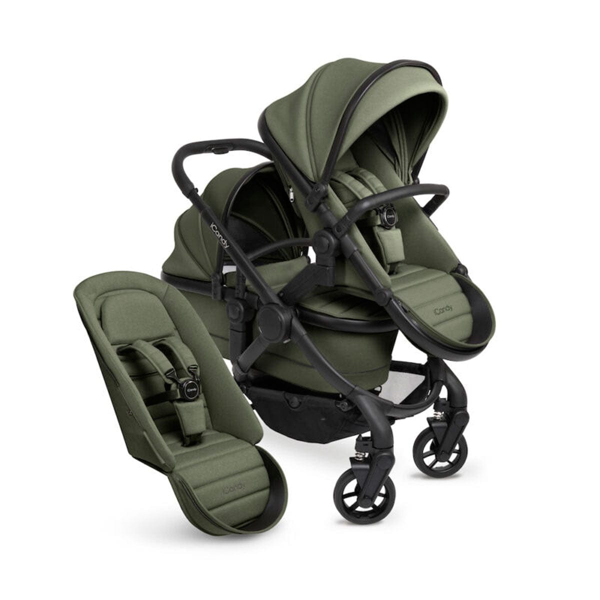 iCandy Peach 7 Double Combo Set in Ivy Double & Twin Prams IC2926 5010334056760