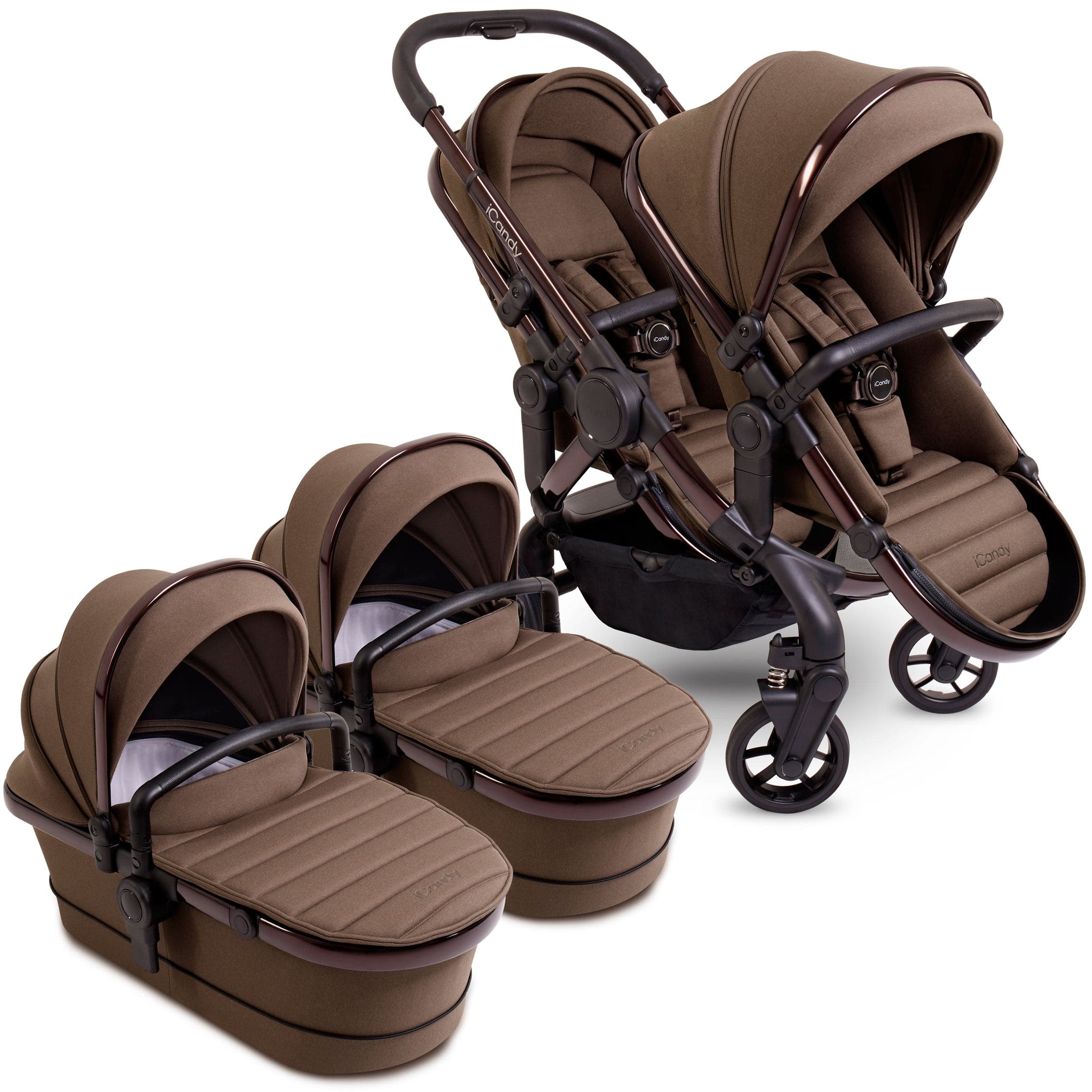 iCandy Peach 7 Twin Combo Set in Coco Double & Twin Prams IC2932 5010334056920
