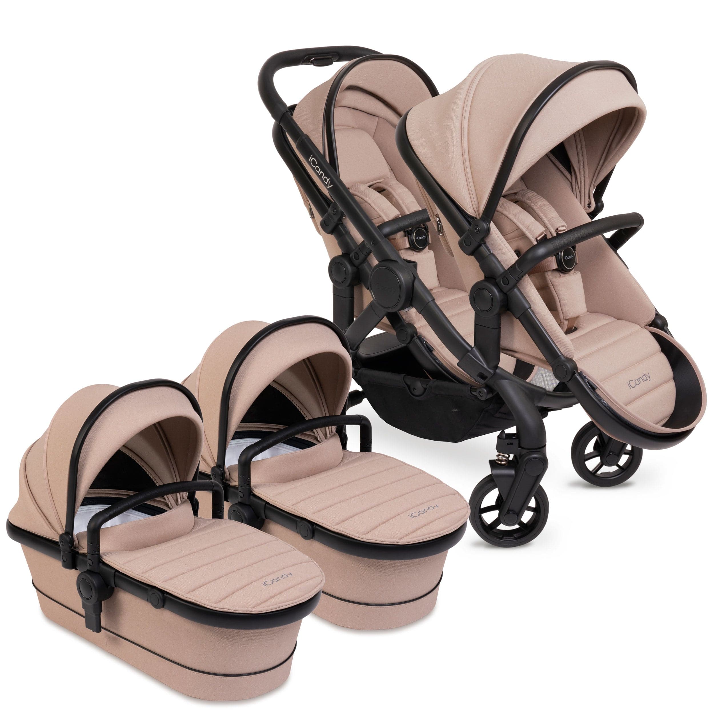 iCandy Peach 7 Twin Combo Set in Cookie Double & Twin Prams IC2807 5010334052861