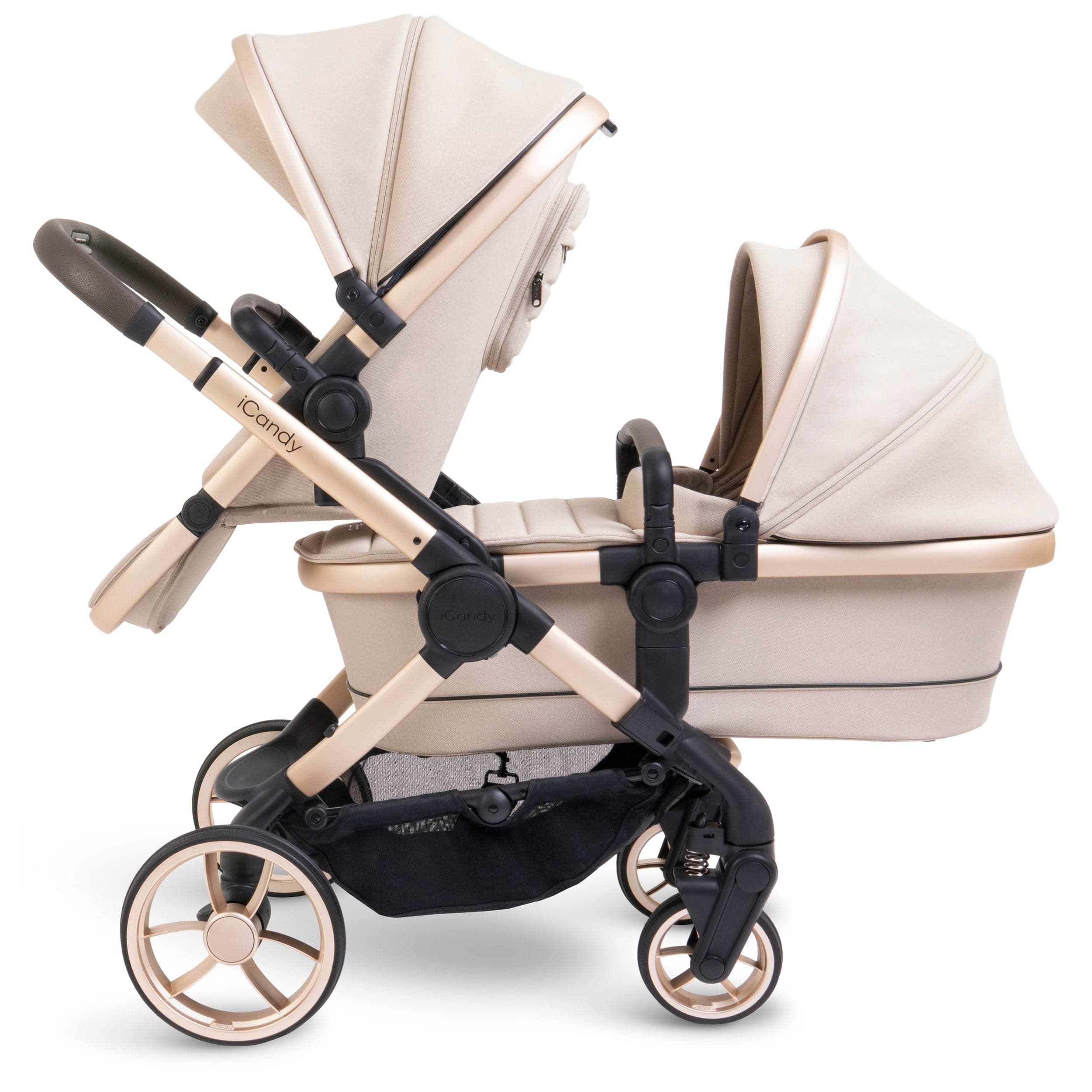 iCandy Peach Twin Maxi-Cosi Bundle in Biscotti