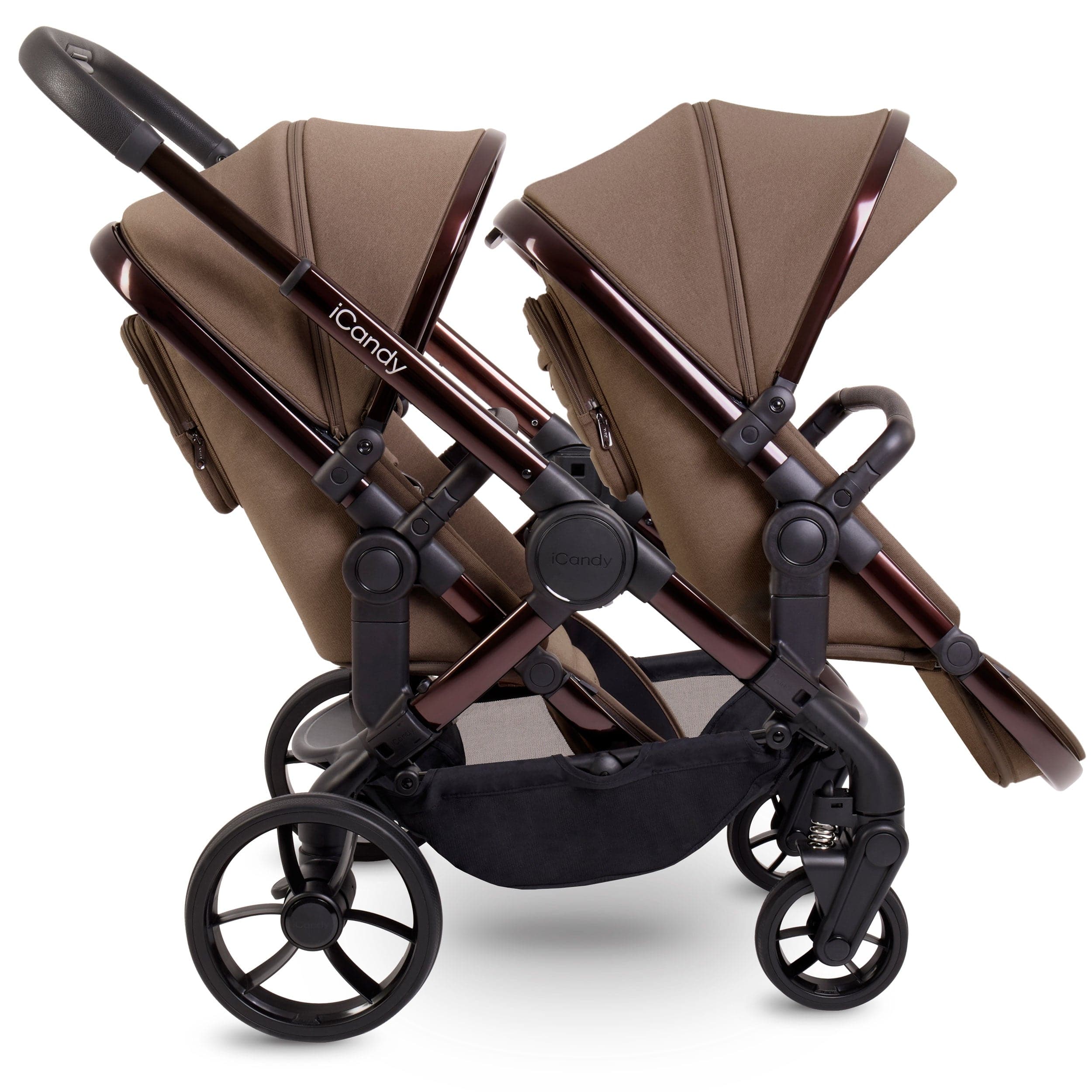 iCandy Peach 7 Twin Maxi-Cosi Bundle in Coco Double & Twin Prams