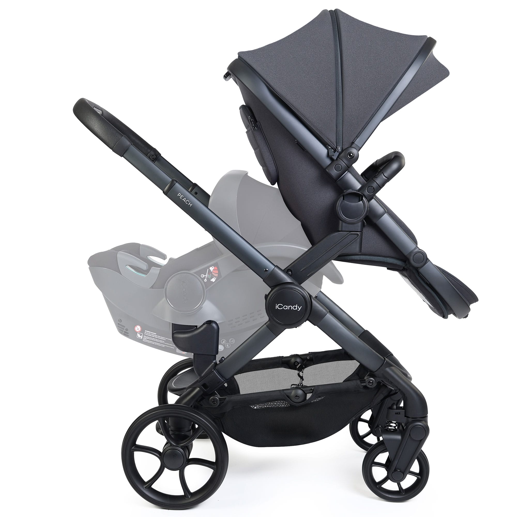 iCandy Peach 8 Double Complete Bundle in Grey Double & Twin Prams IC3415 5010334064901