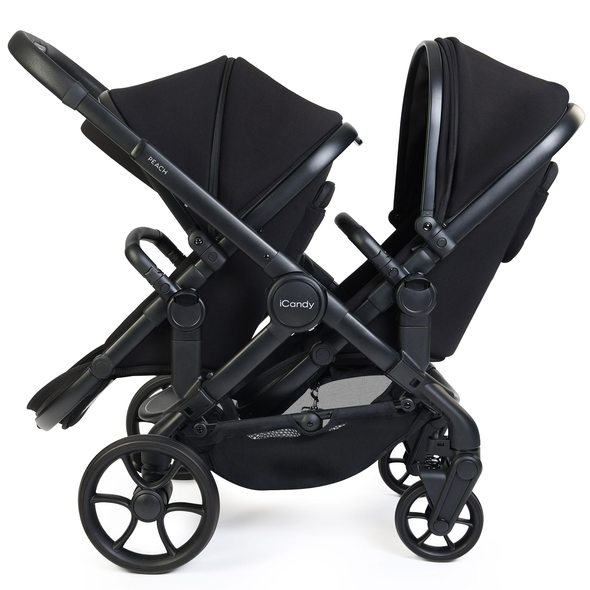 iCandy Peach 8 Twin Complete Bundle in Black Double & Twin Prams IC3441 5010334065168