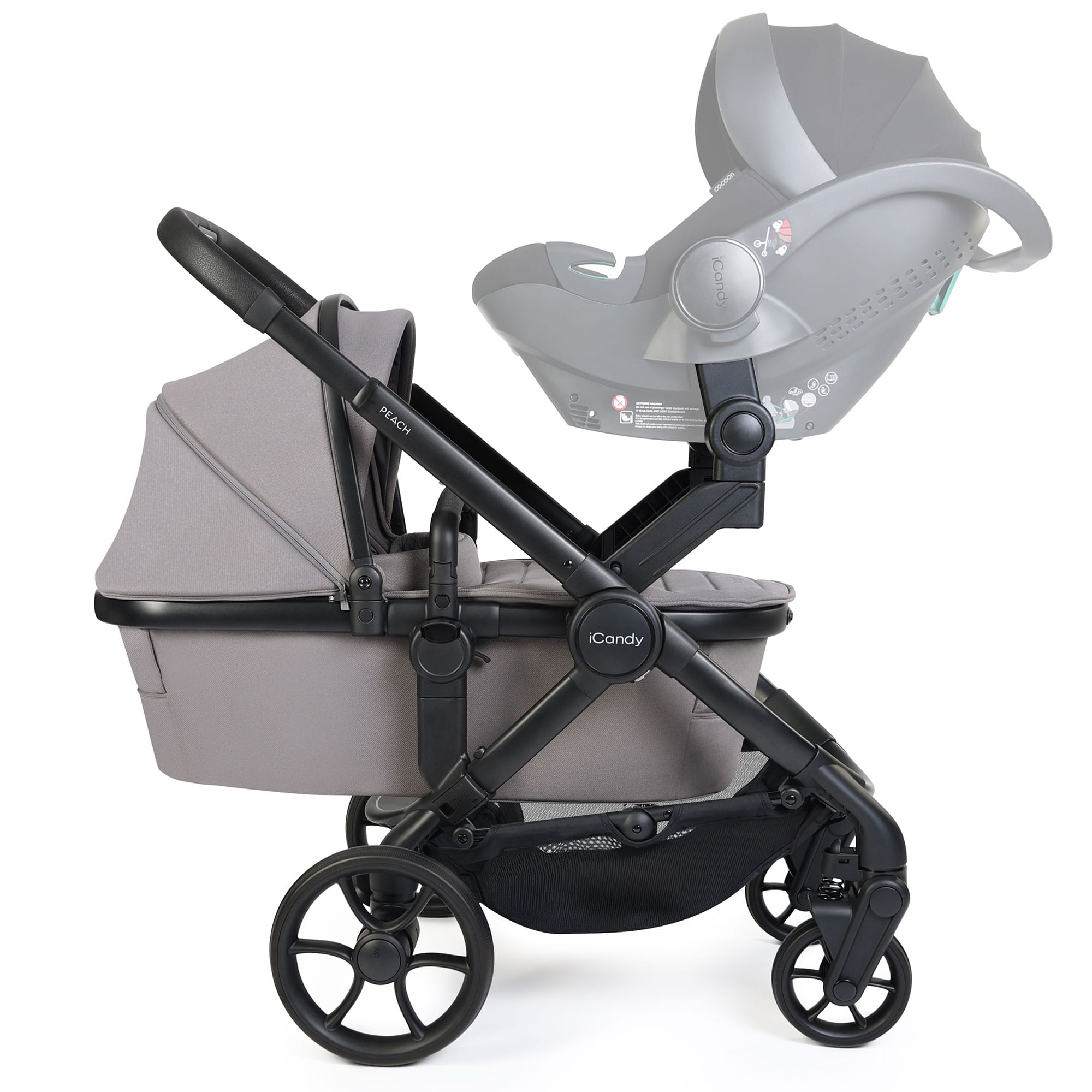 iCandy Peach 8 Twin Complete Bundle in Porcini Double & Twin Prams IC3442 5010334065175
