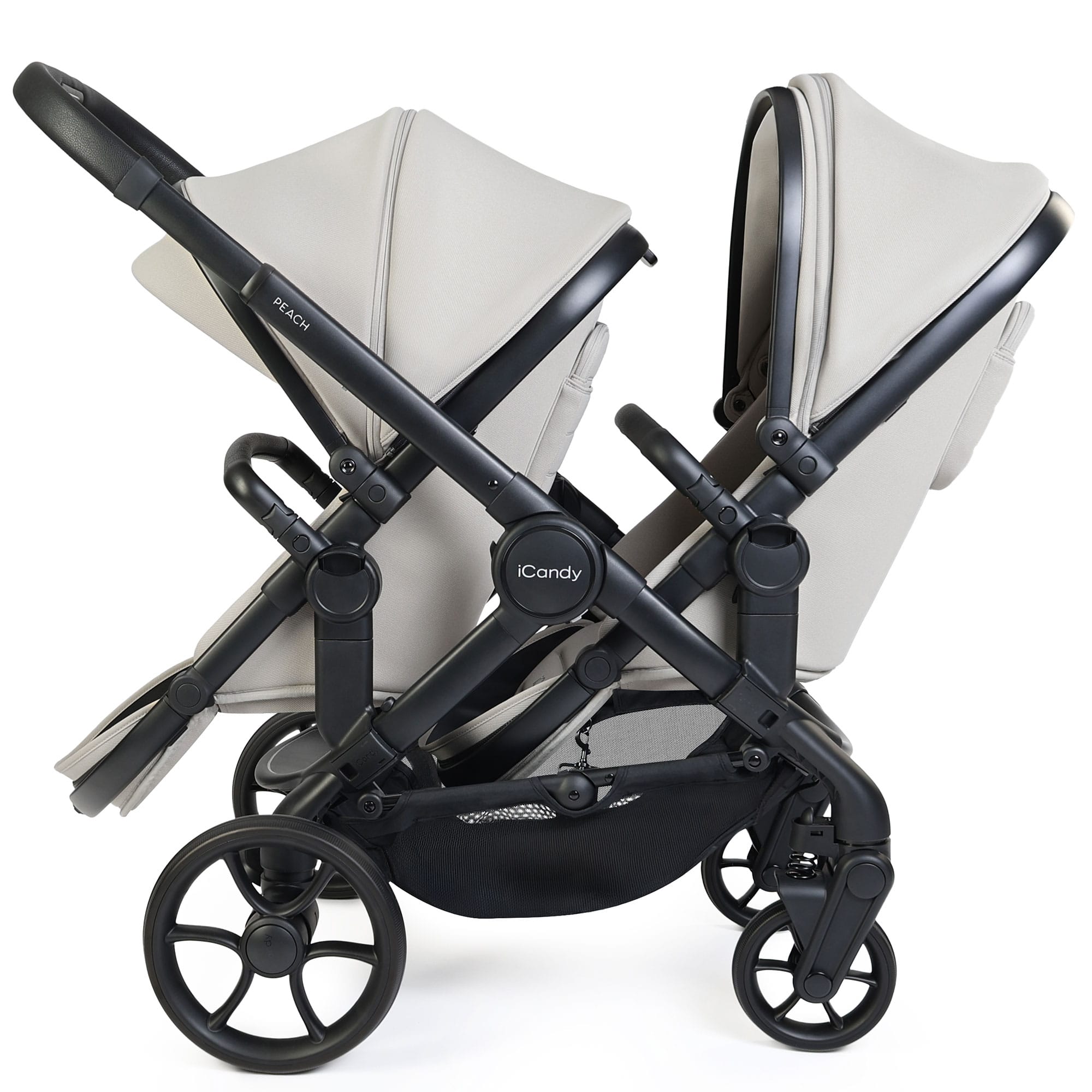 iCandy Peach 8 Twin Complete Bundle in Taupe Double & Twin Prams IC3440 5010334065151
