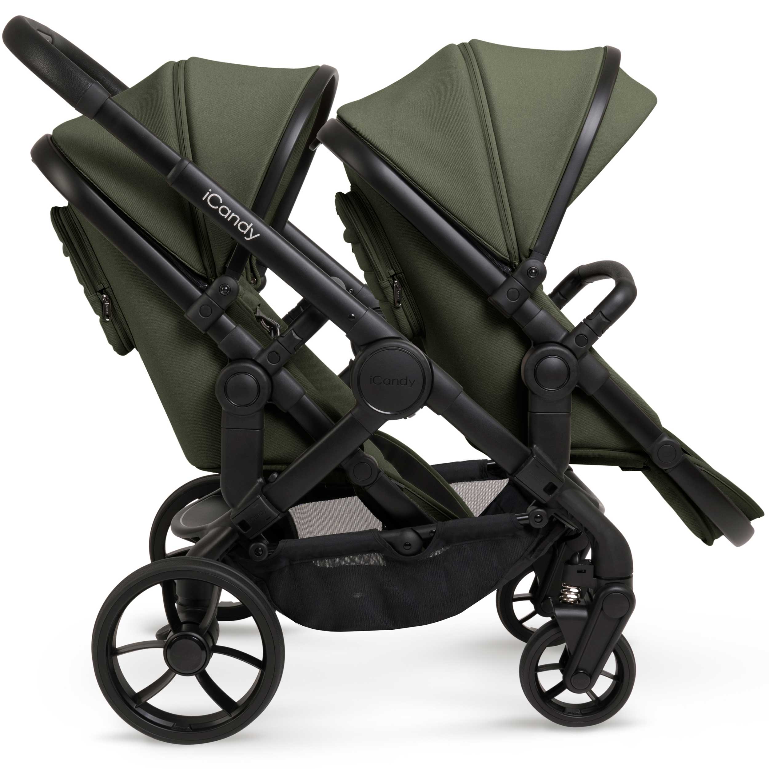 iCandy Peach 7 Double Complete Maxi-Cosi Travel System in Ivy Pram Bundles