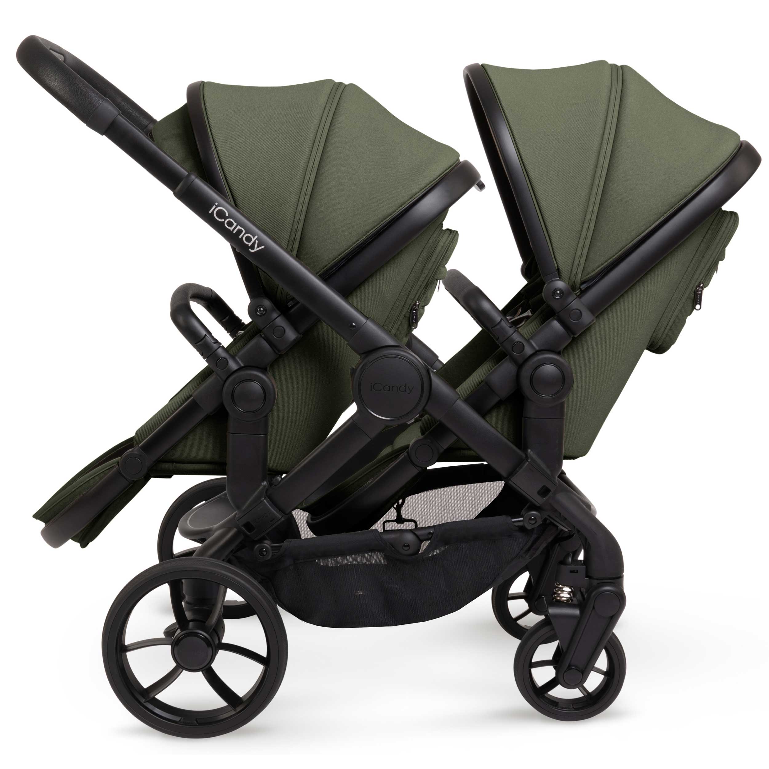 iCandy Peach 7 Double Complete Maxi-Cosi Travel System in Ivy Pram Bundles