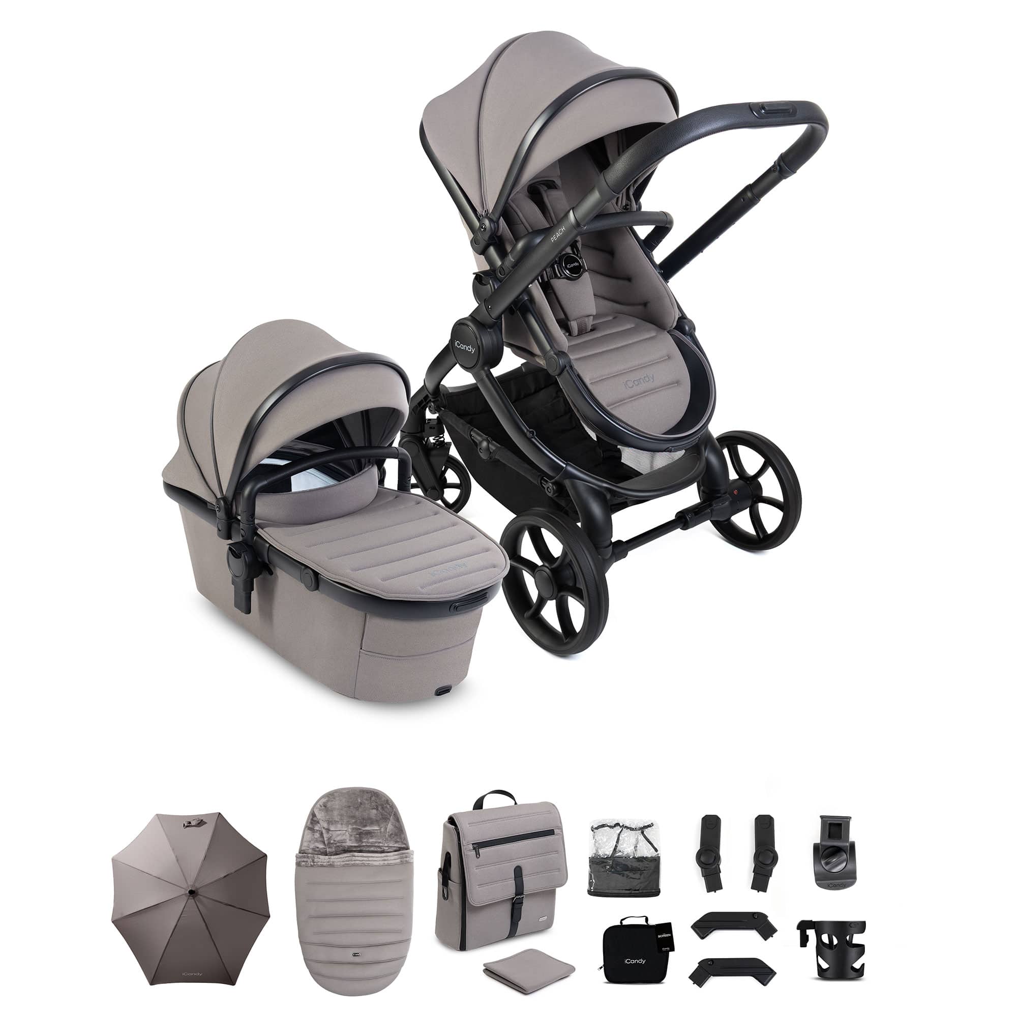 iCandy Peach 8 Complete Bundle in Porcini Pram Bundles IC3402 5010334064772