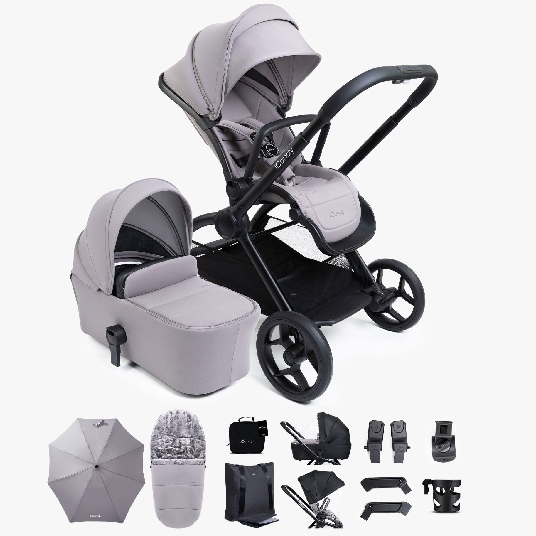 iCandy Core 2 Complete Bundle with COCOON 360 in Storm Grey Travel Systems IC3271 5010334063010