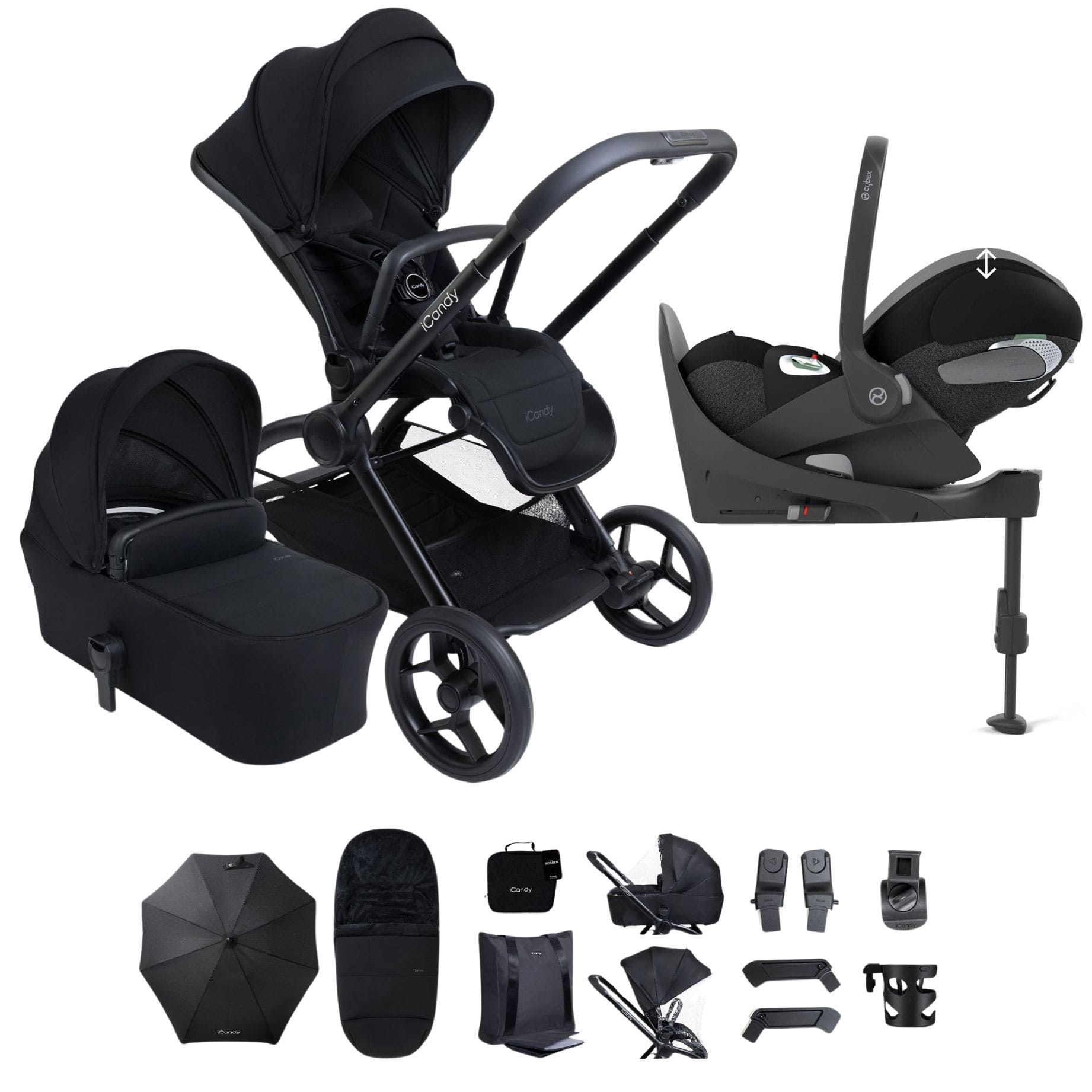 iCandy Core 2 Complete Cybex Bundle in Black Travel Systems 21573-BLK 5010334063003
