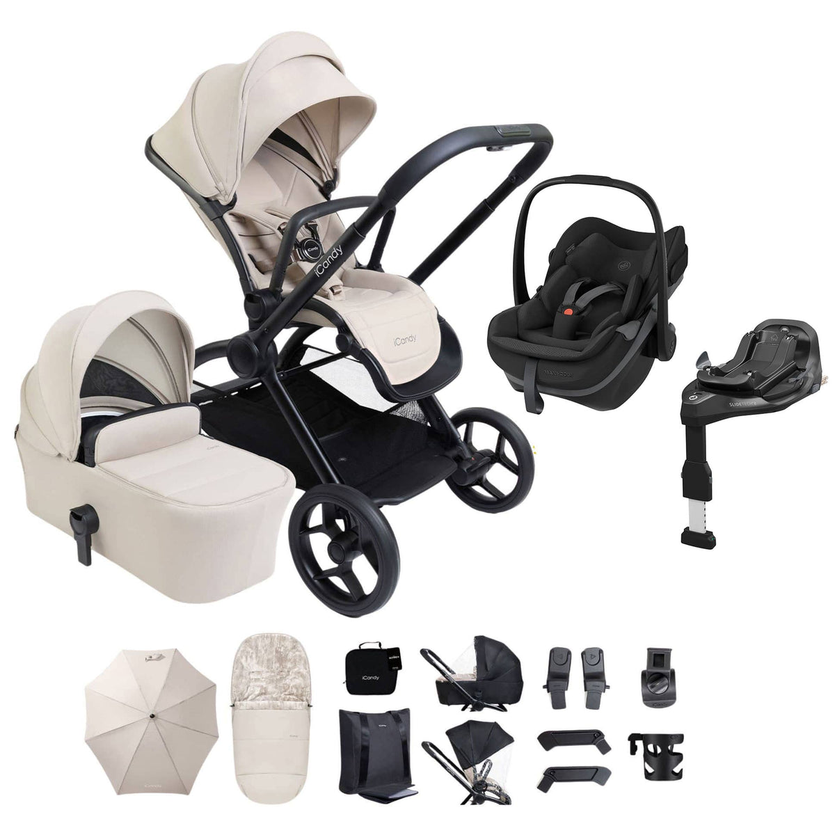 iCandy Core 2 Complete Maxi-Cosi Bundle in Sandstone Travel Systems 21576-SAN-2 5010334063027