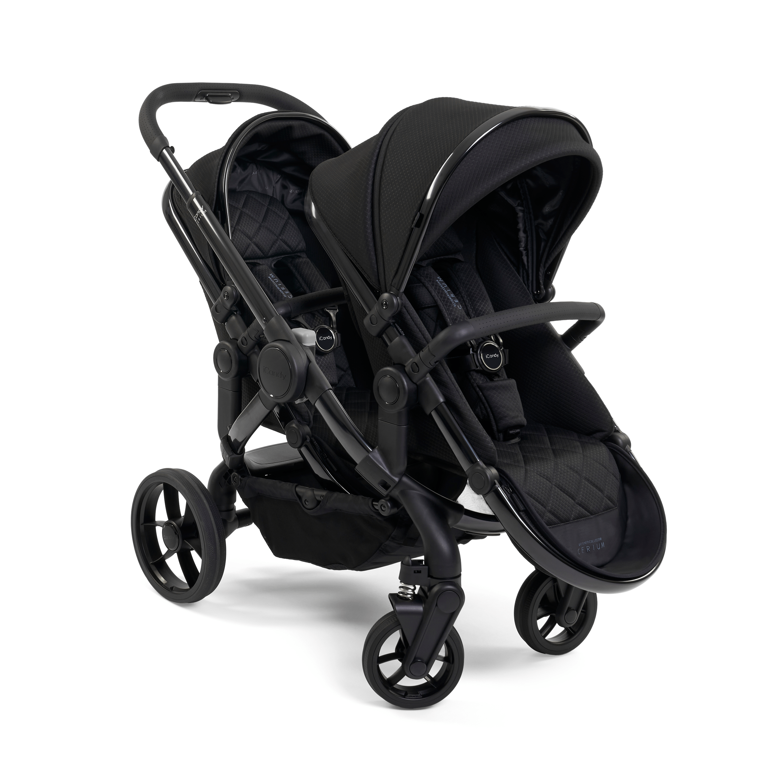 iCandy Peach 7 Cerium Double Maxi Cosi Travel System in Black