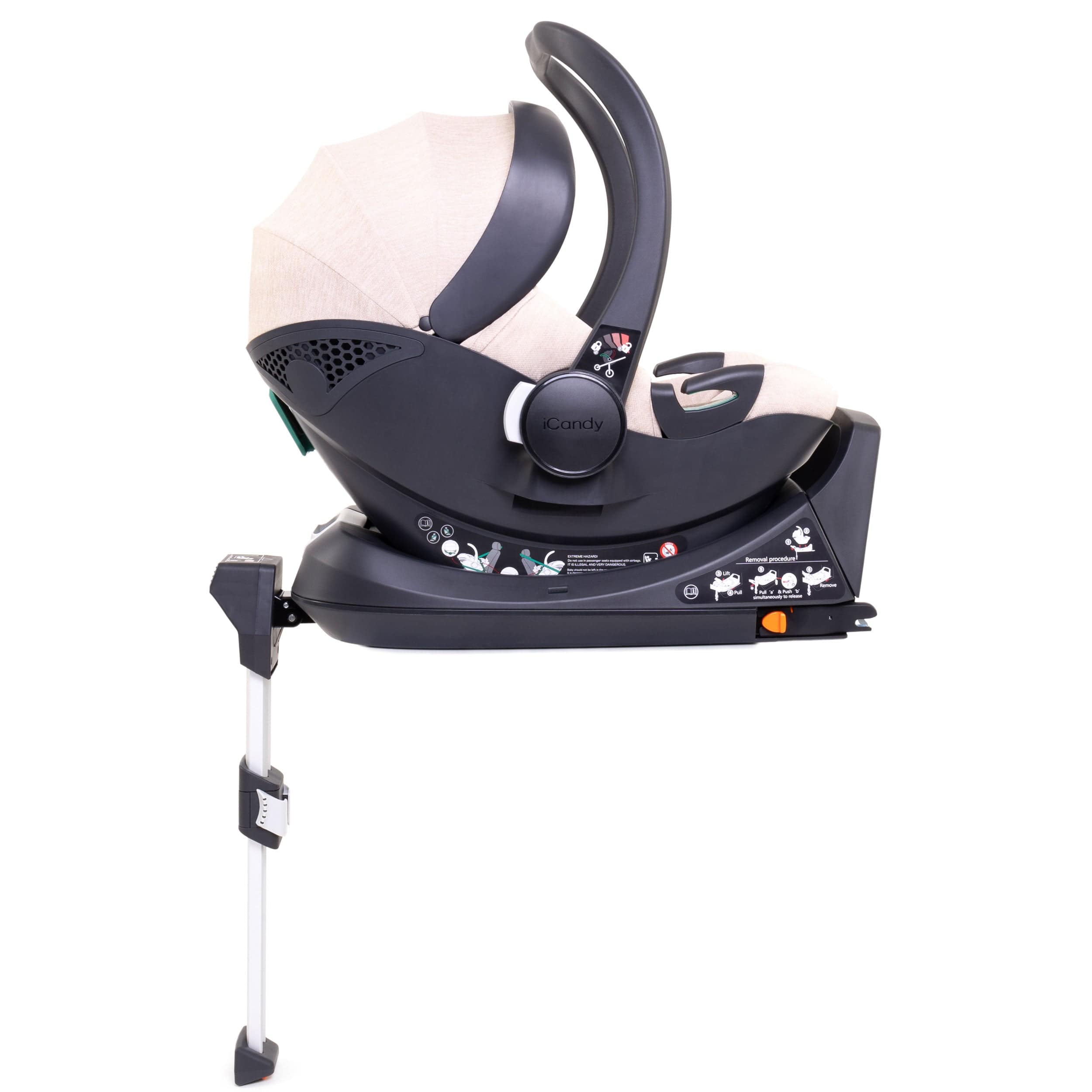 iCandy Peach 7 Complete Bundle with COCOON Car Seat in Cookie Travel Systems IC2979 5010334057972