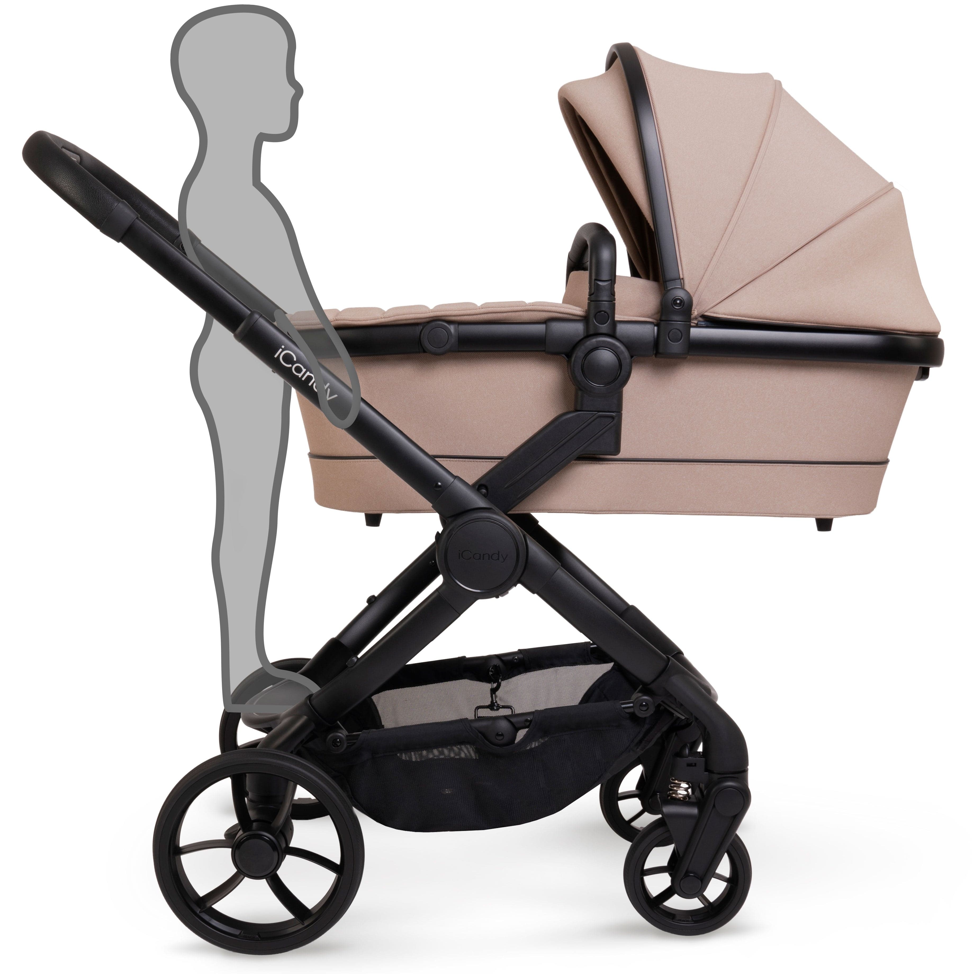 iCandy Peach 7 Complete Bundle with COCOON Car Seat in Cookie Travel Systems IC2979 5010334057972