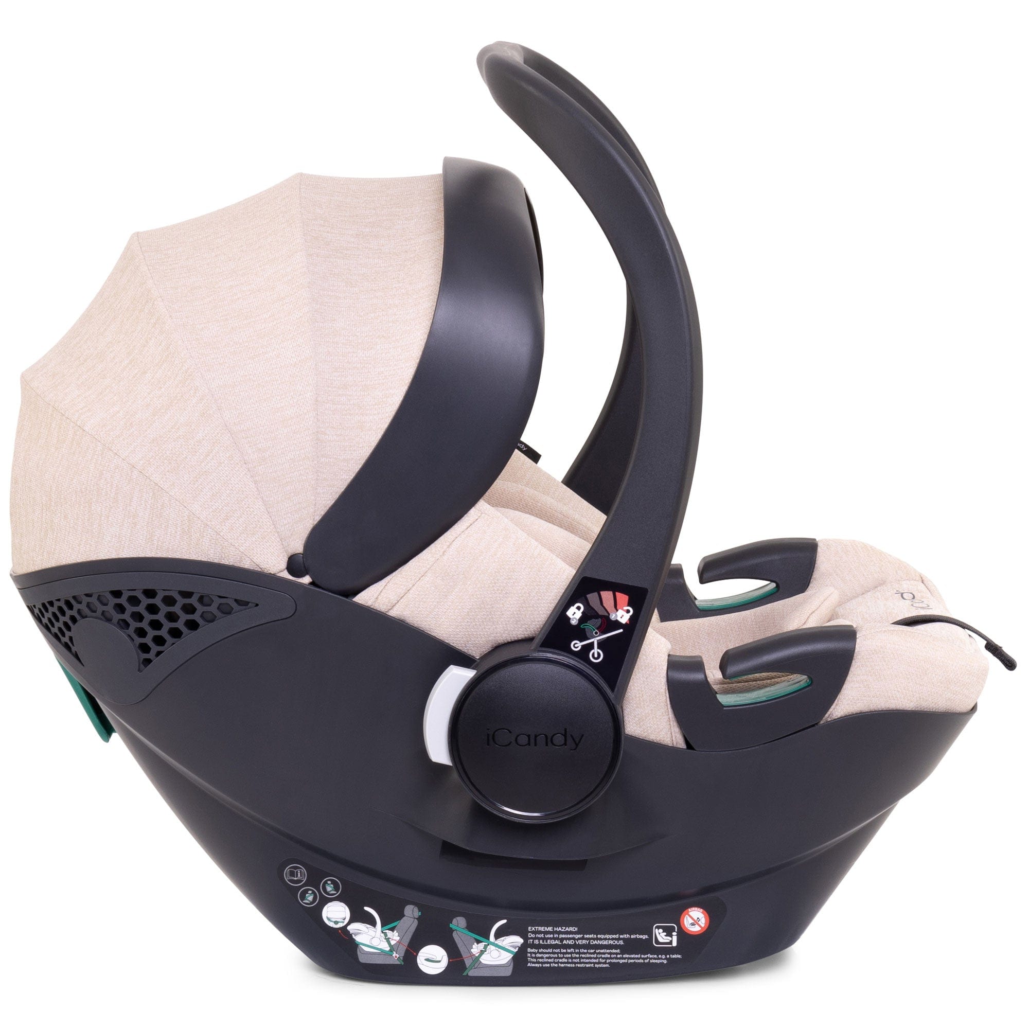 iCandy Peach 7 Complete Bundle with COCOON Car Seat in Cookie Travel Systems IC2979 5010334057972