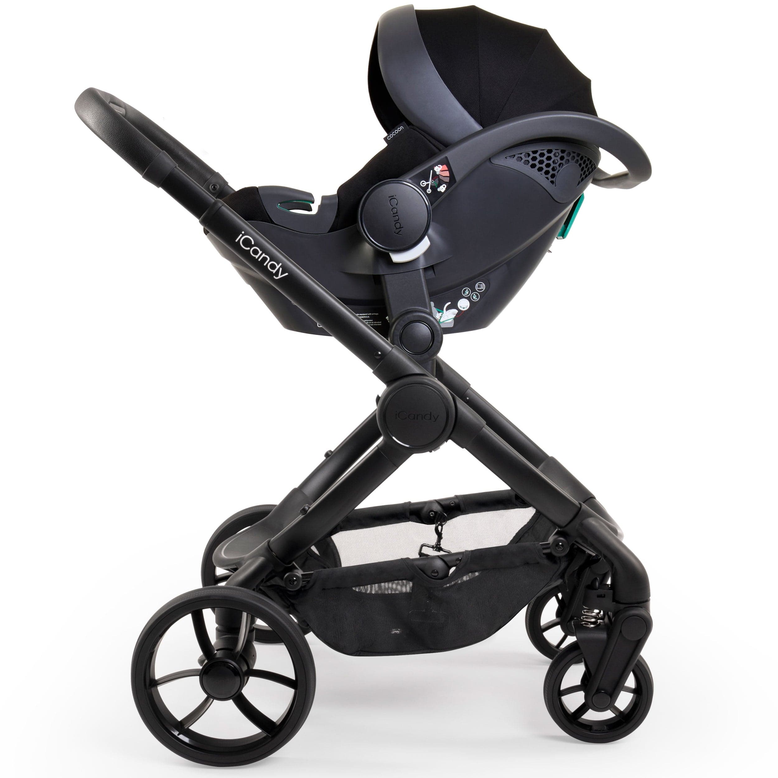 iCandy Peach 7 Complete Bundle with COCOON Car Seat in Ivy Travel Systems IC2983 5010334058016
