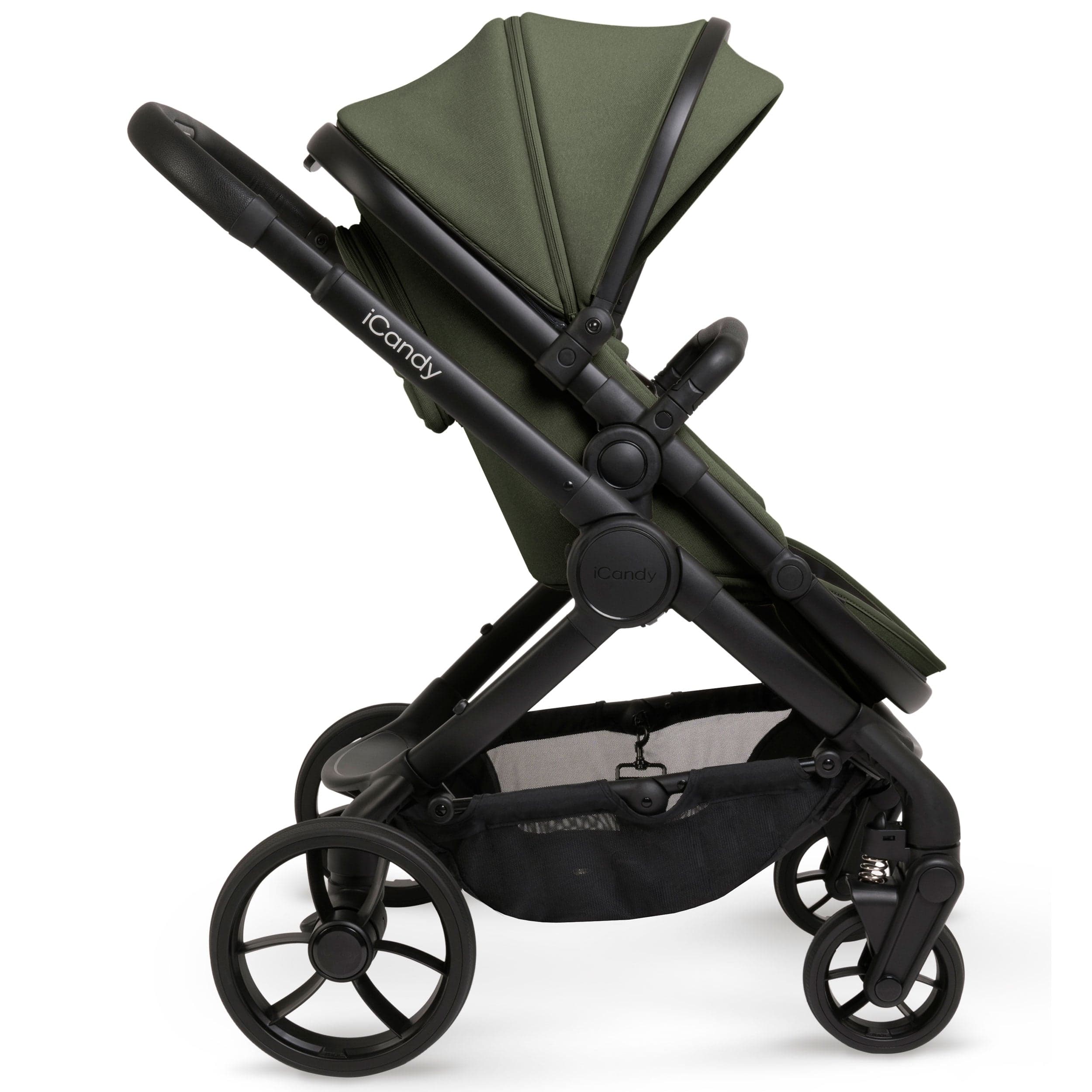 iCandy Peach 7 Complete Bundle with COCOON Car Seat in Ivy Travel Systems IC2983 5010334058016