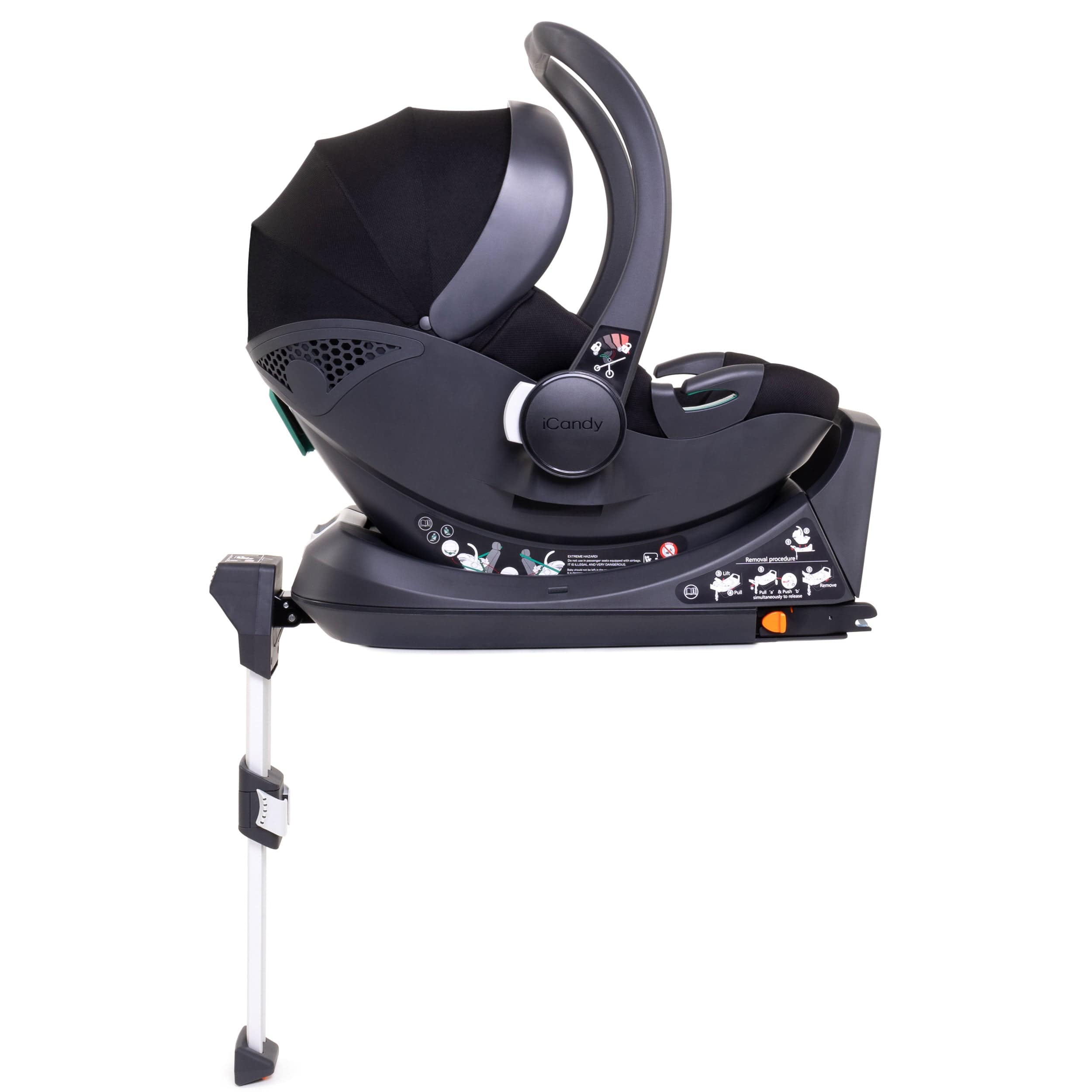 iCandy Peach 7 Complete Bundle with COCOON Car Seat in Ivy Travel Systems IC2983 5010334058016