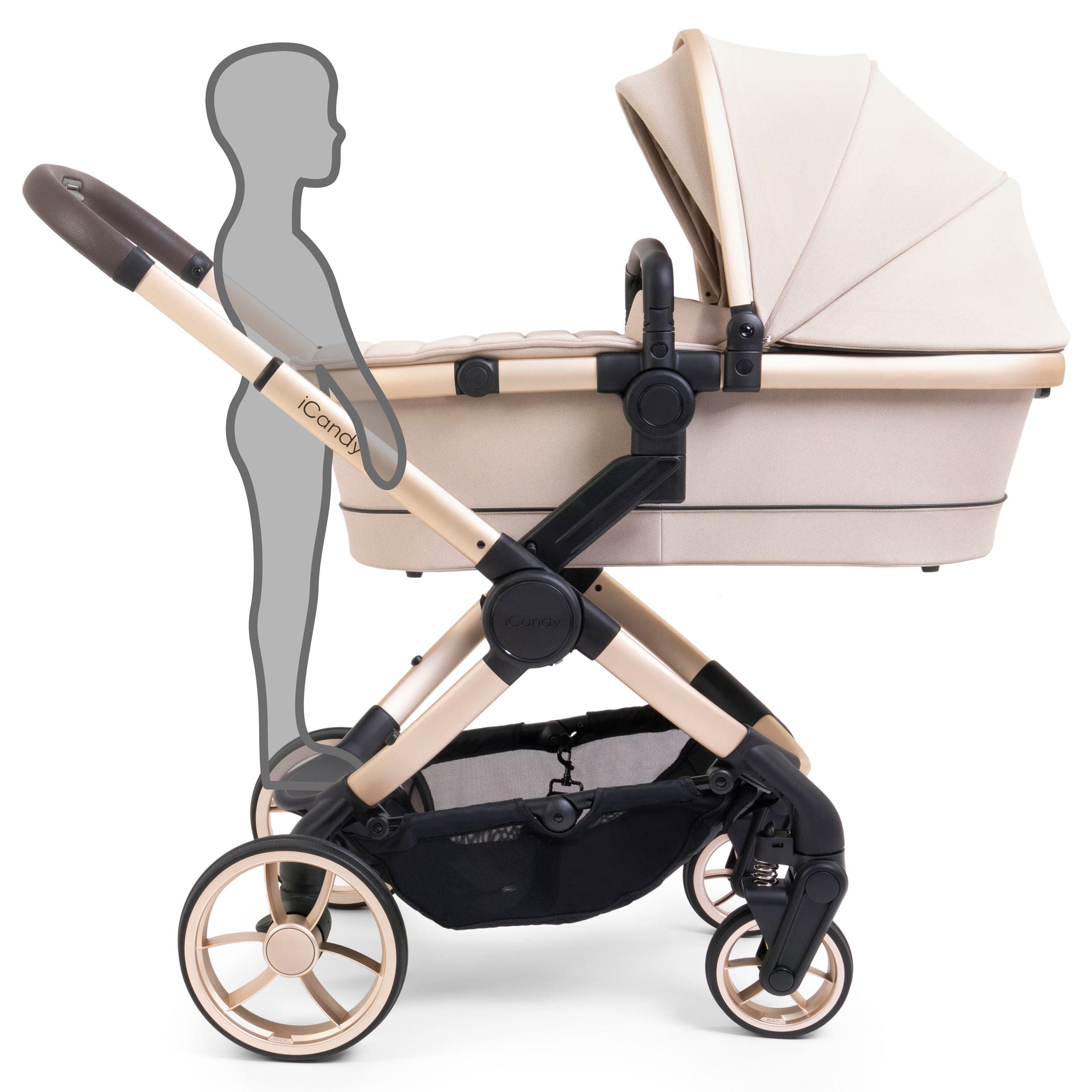 iCandy Peach 7 Complete Cybex Bundle in Biscotti Travel Systems 15923-BIS-2 5010334052441