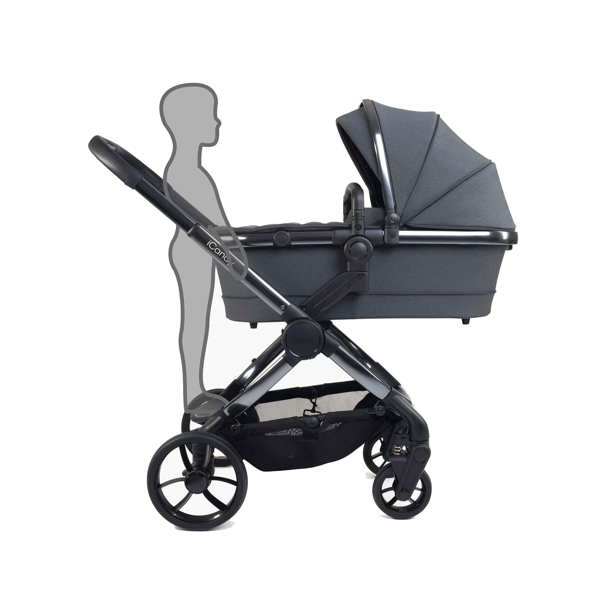 iCandy Peach 7 Complete Cybex Bundle in Dark Grey Travel Systems 15920-DAR-GRY-2 5010334048086