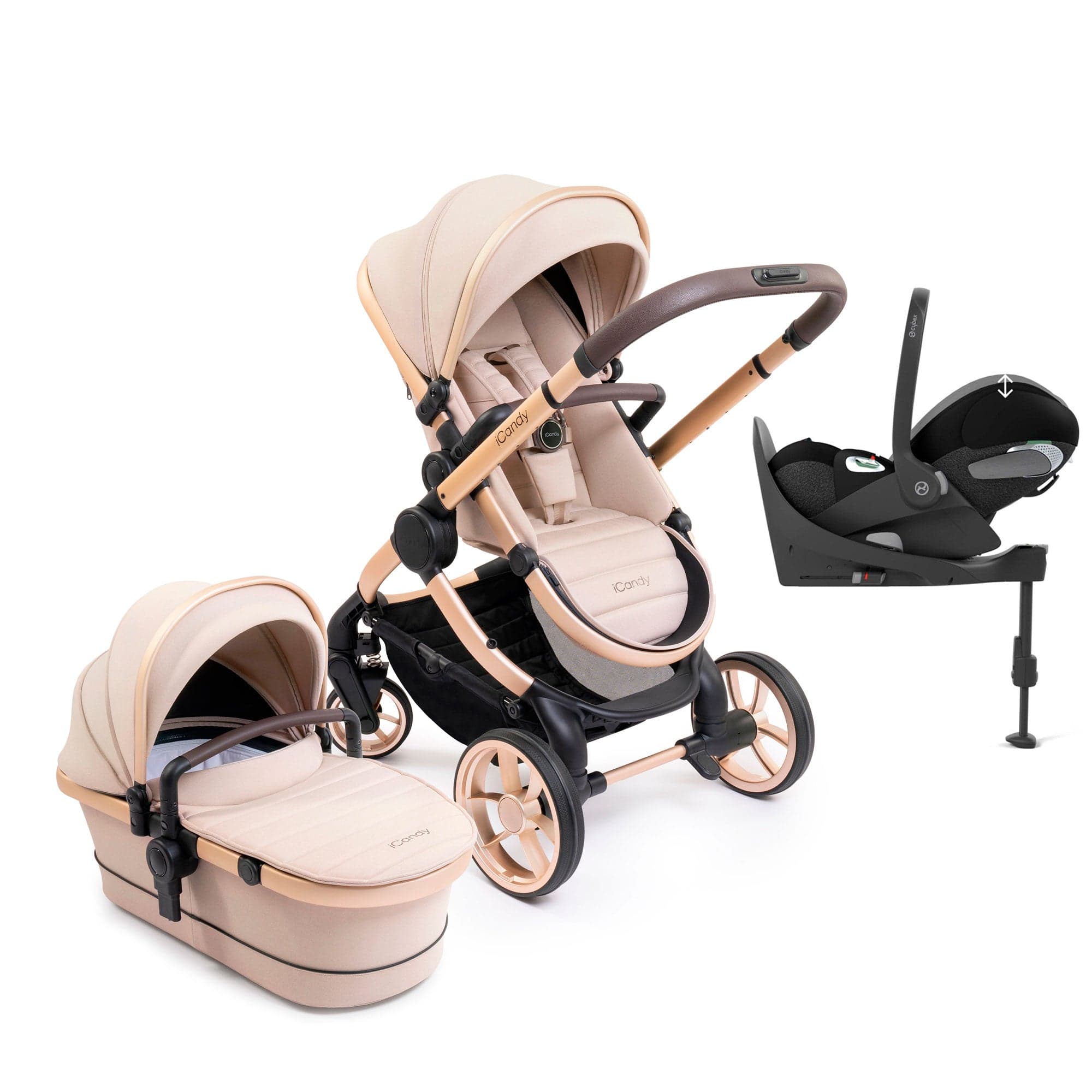 iCandy Peach 7 Cybex Combo Set in Biscotti Travel Systems 15999-BIS-2 5010334052441