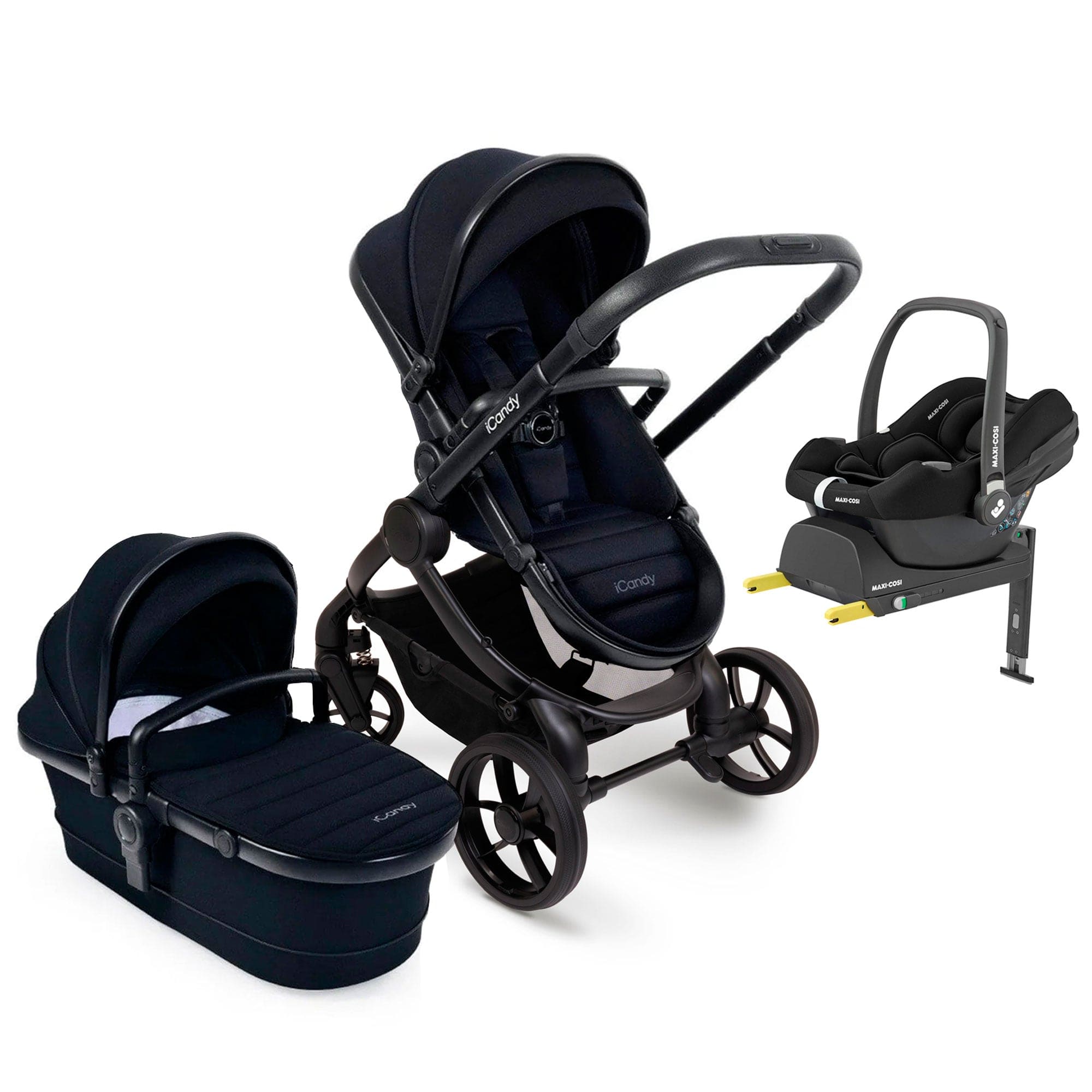 iCandy Peach 7 Maxi-Cosi Combo Set in Black Travel Systems 15970-BLK 5010334048093