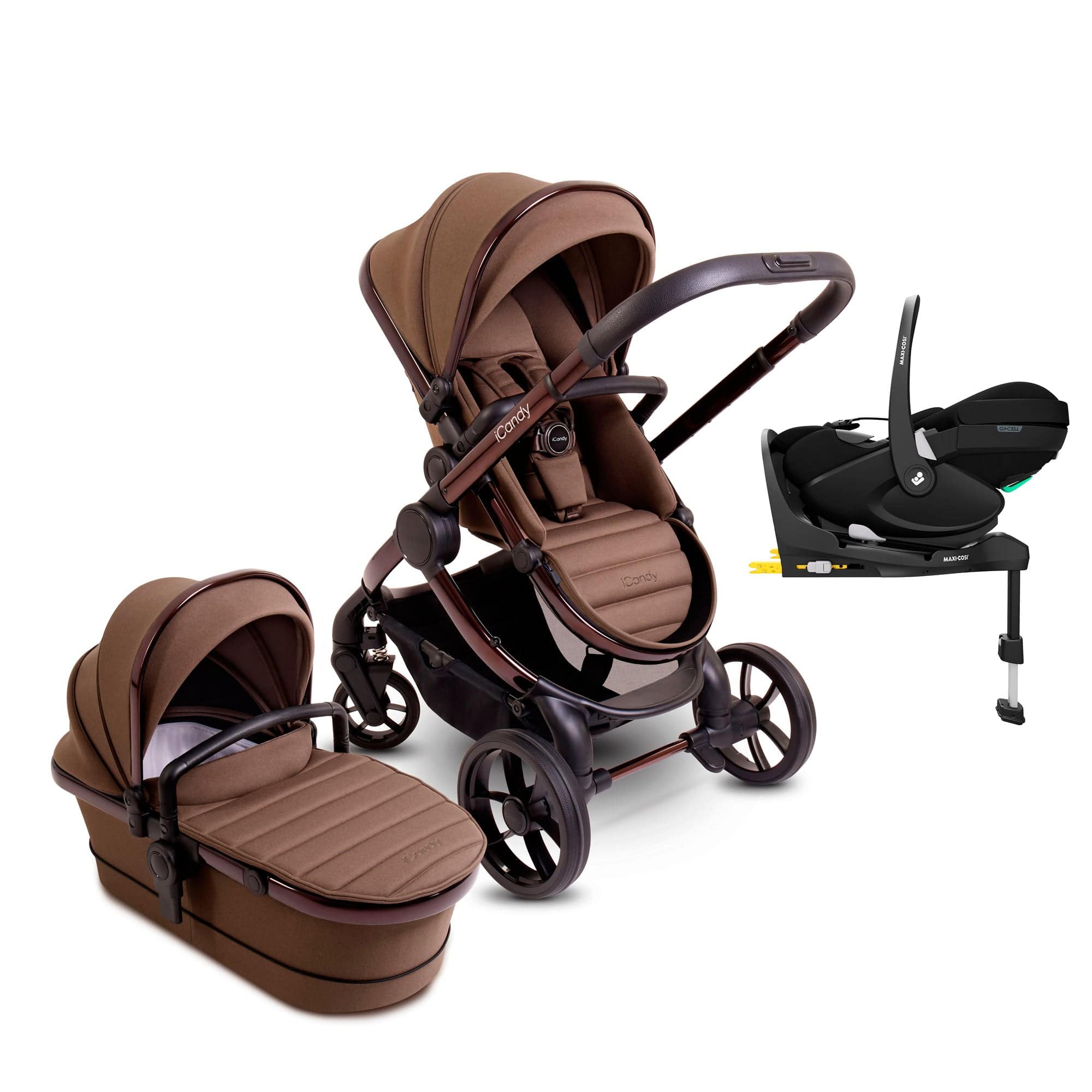 iCandy Peach 7 Maxi-Cosi Combo Set in Coco Travel Systems 15976-COC-2 5010334056937