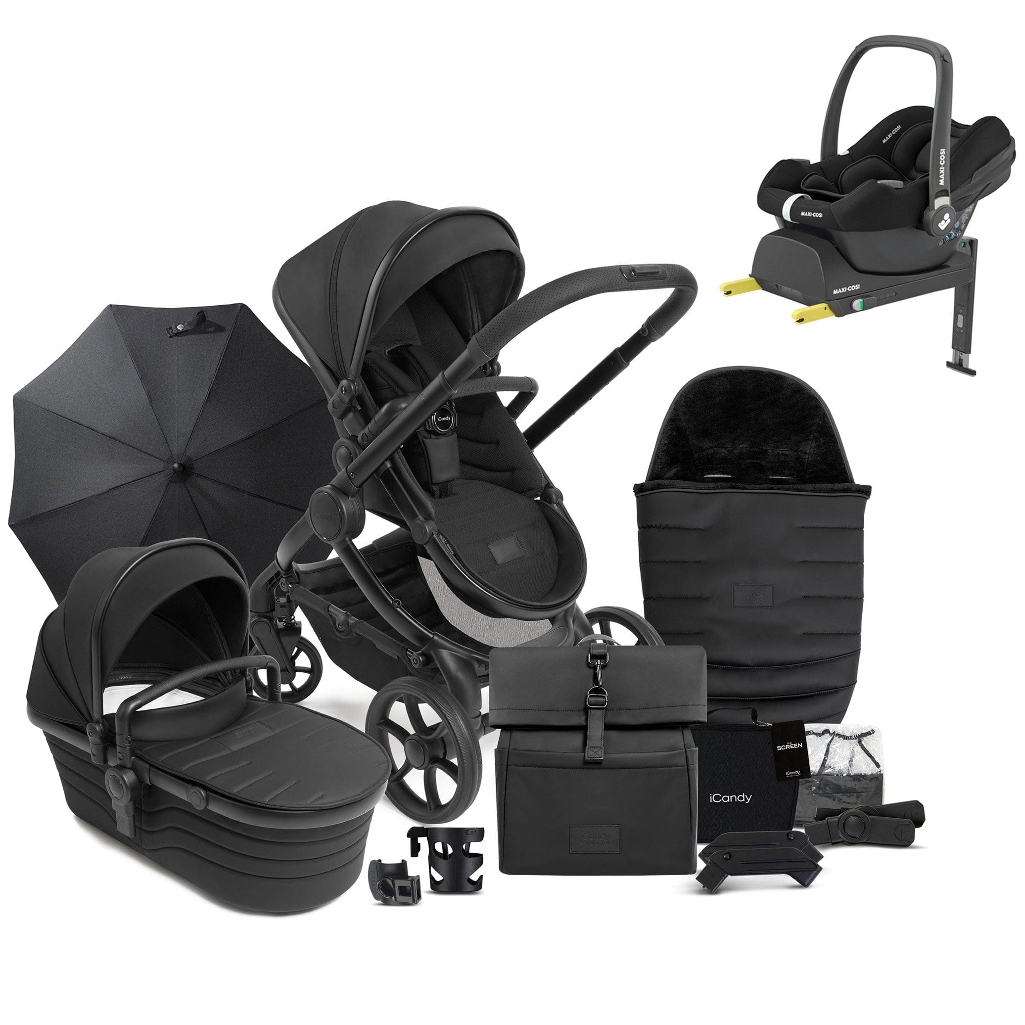 iCandy Peach 7 Studio Complete Maxi-Cosi Bundle in Zenith Travel Systems 18692-STU-CAB-CPL 5010334060972