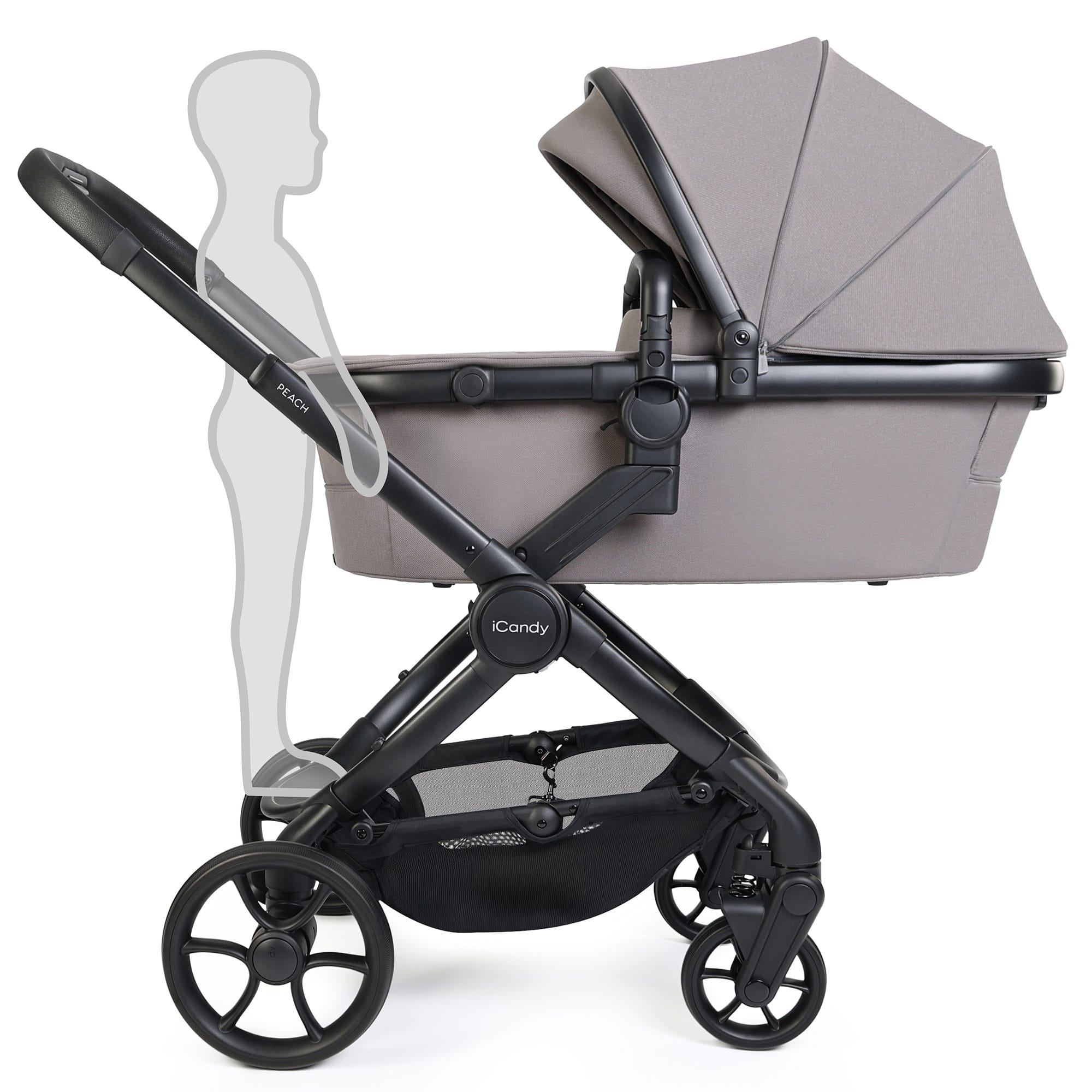 iCandy Peach 8 Complete Cybex Bundle in Porcini Travel Systems