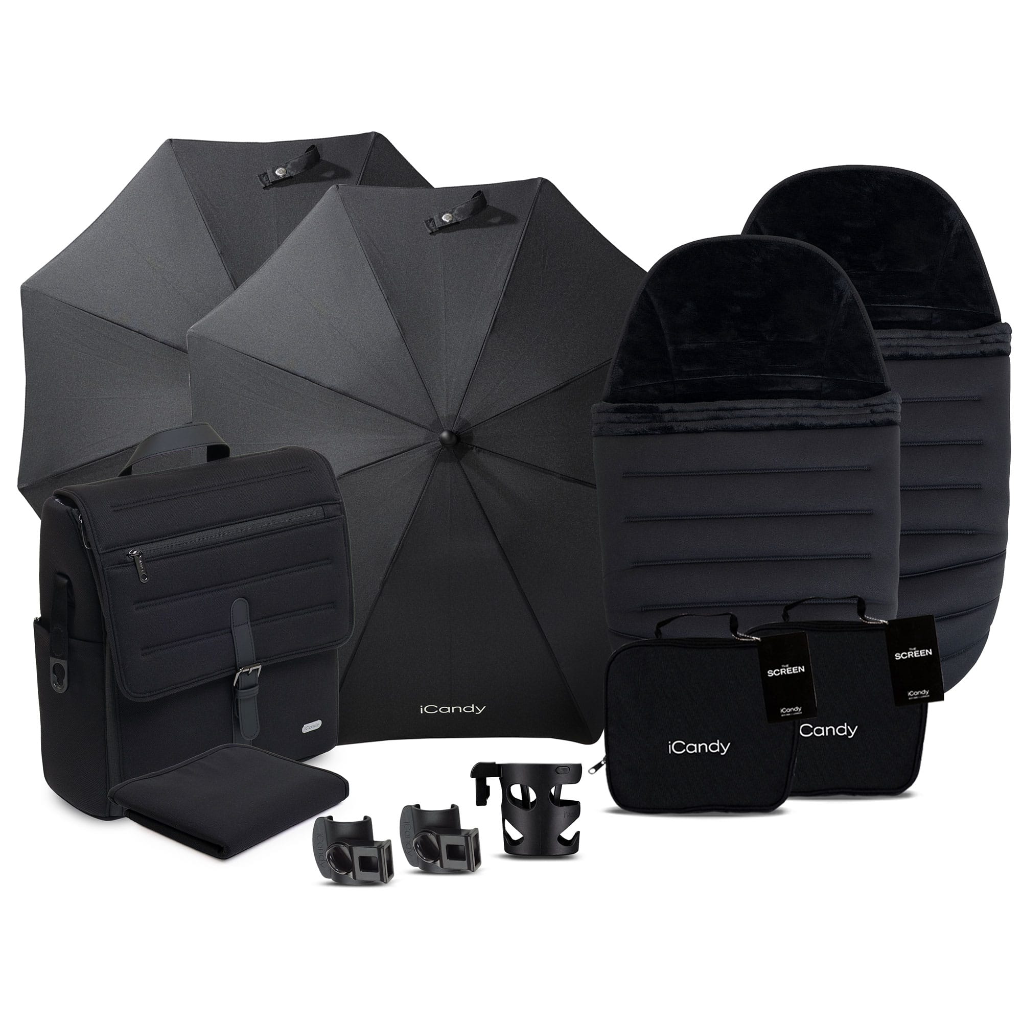 iCandy Peach 8 Double Complete Bundle with Cocoon 360 in Black Travel Systems P8-DBL-BLK 5010334064925