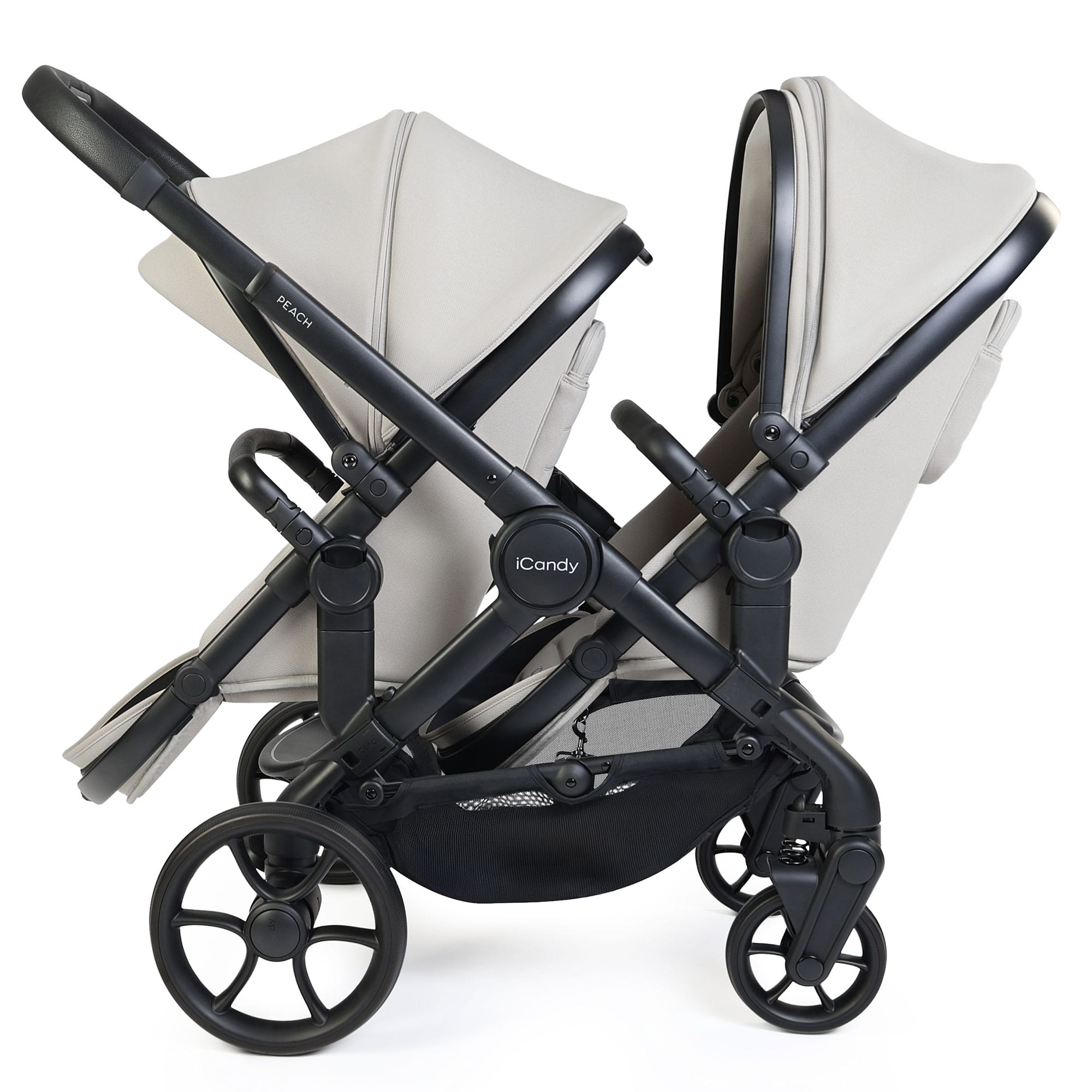 iCandy Peach 8 Double Complete Bundle with Cocoon 360 in Taupe Travel Systems P8-DBL-TPE 5010334064918