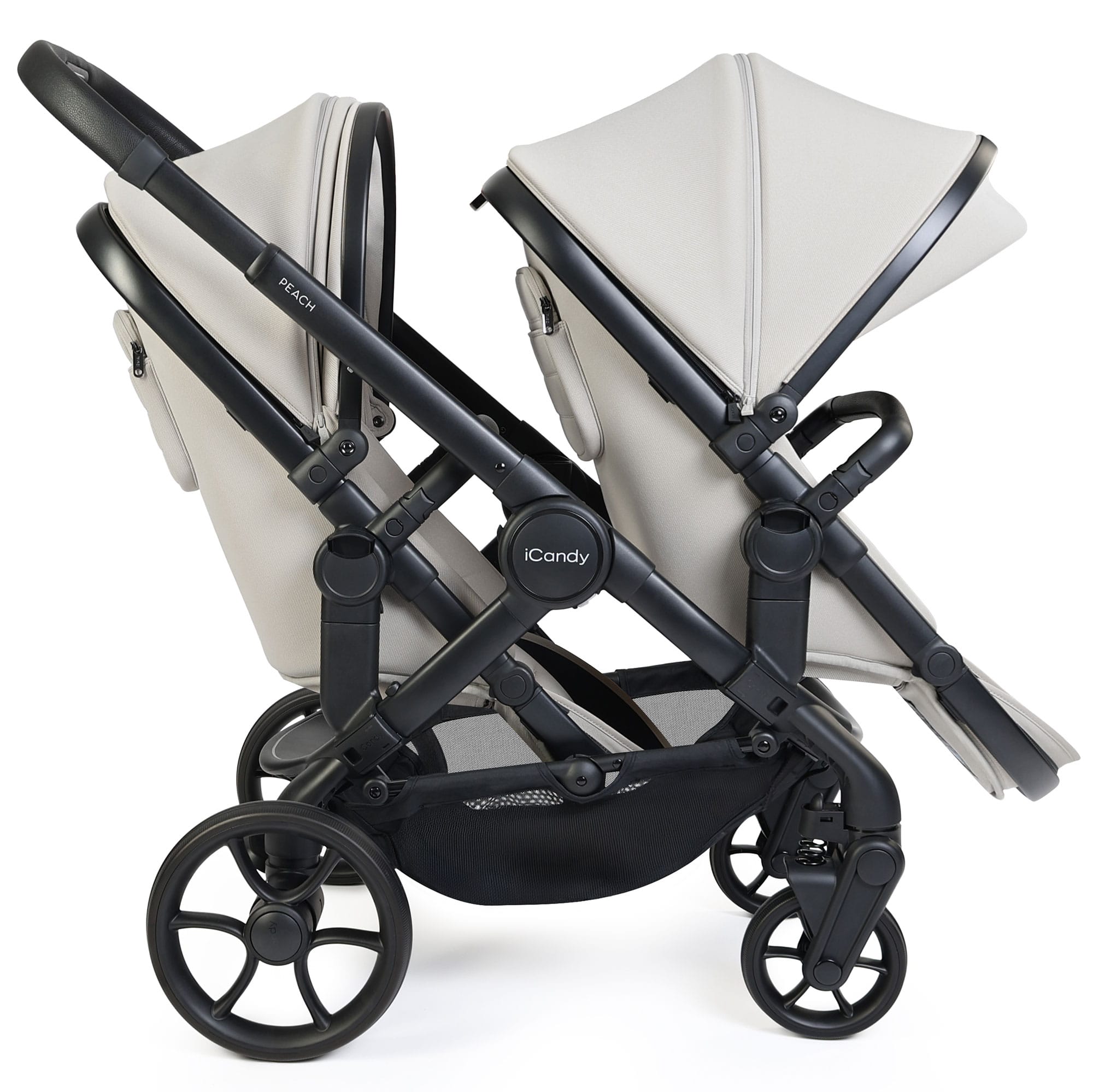 iCandy Peach 8 Double Complete Bundle with Cocoon 360 in Taupe Travel Systems P8-DBL-TPE 5010334064918
