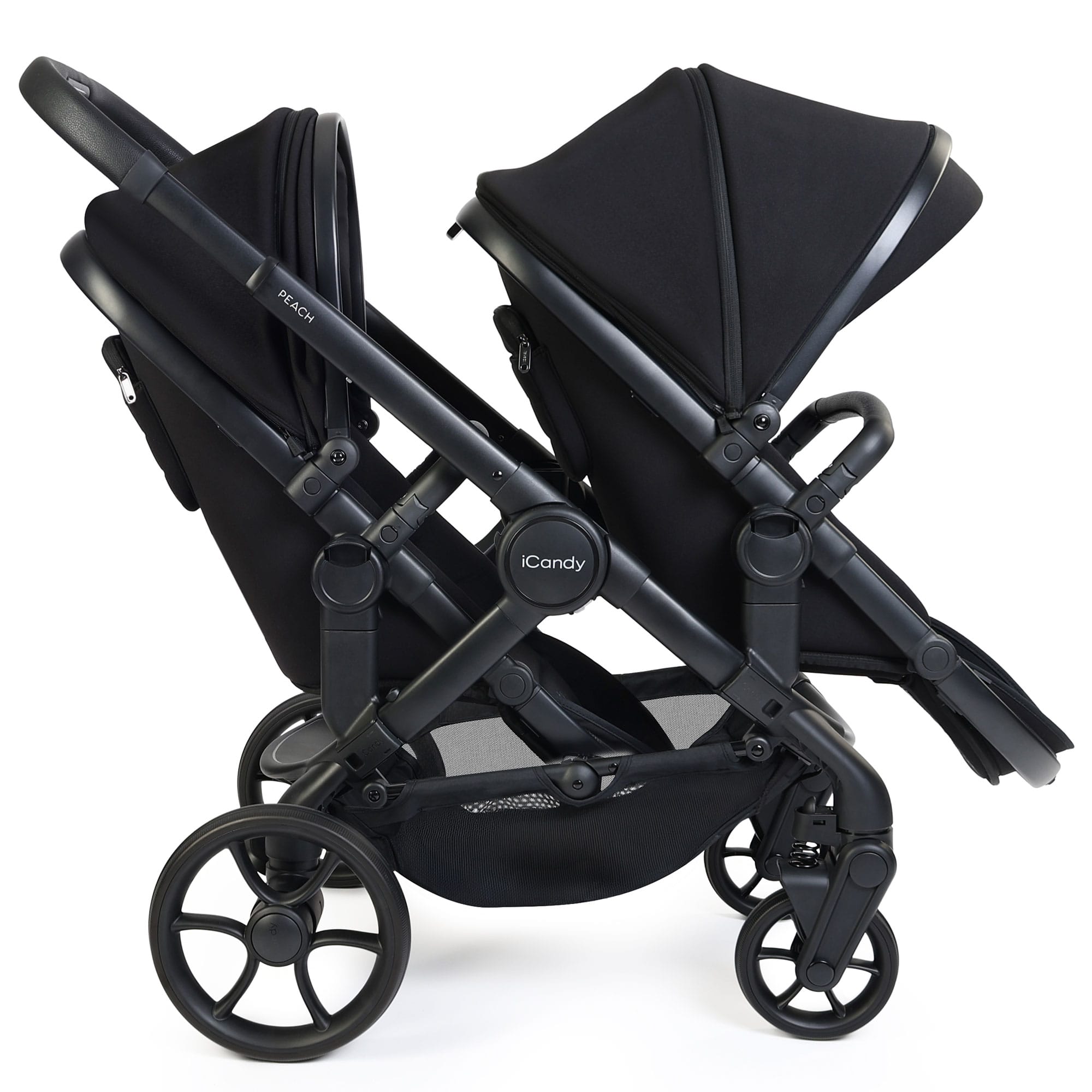 iCandy Peach 8 Double Complete Cybex Bundle in Black Travel Systems