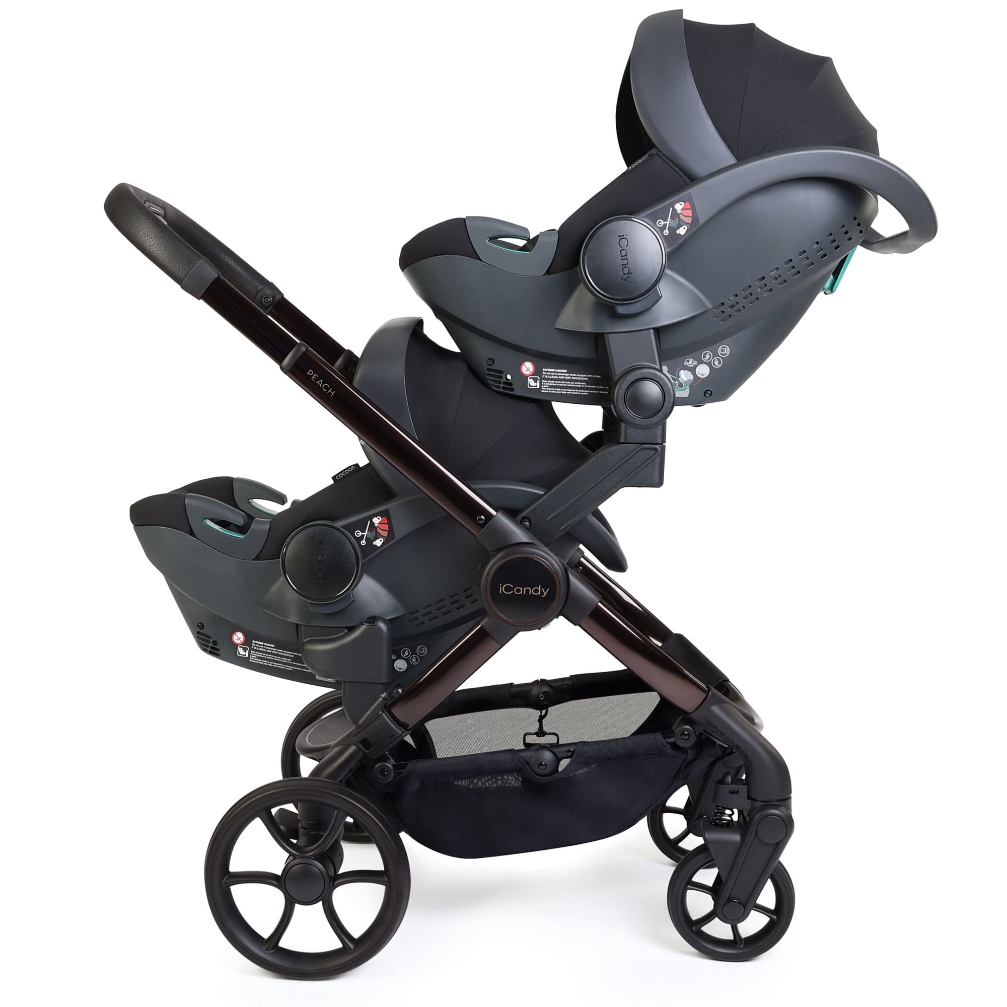 iCandy Peach 8 Editions Twin Complete Bundle with Cocoon 360 in Coco Travel Systems P8-TWN-COC 5010334065199