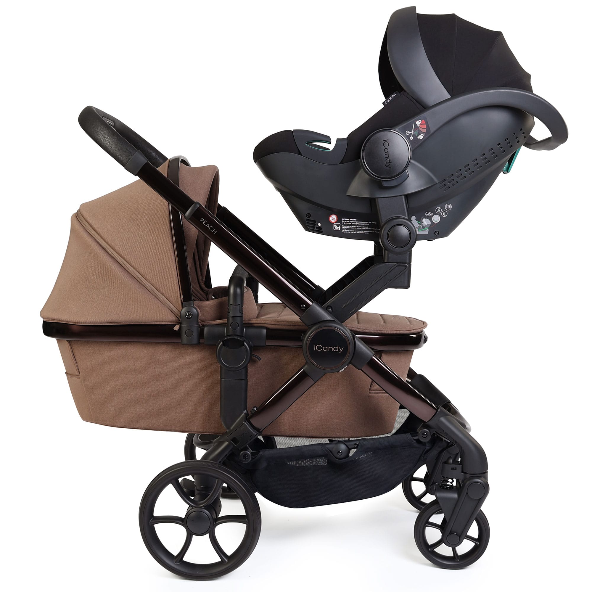 iCandy Peach 8 Editions Twin Complete Bundle with Cocoon 360 in Coco Travel Systems P8-TWN-COC 5010334065199