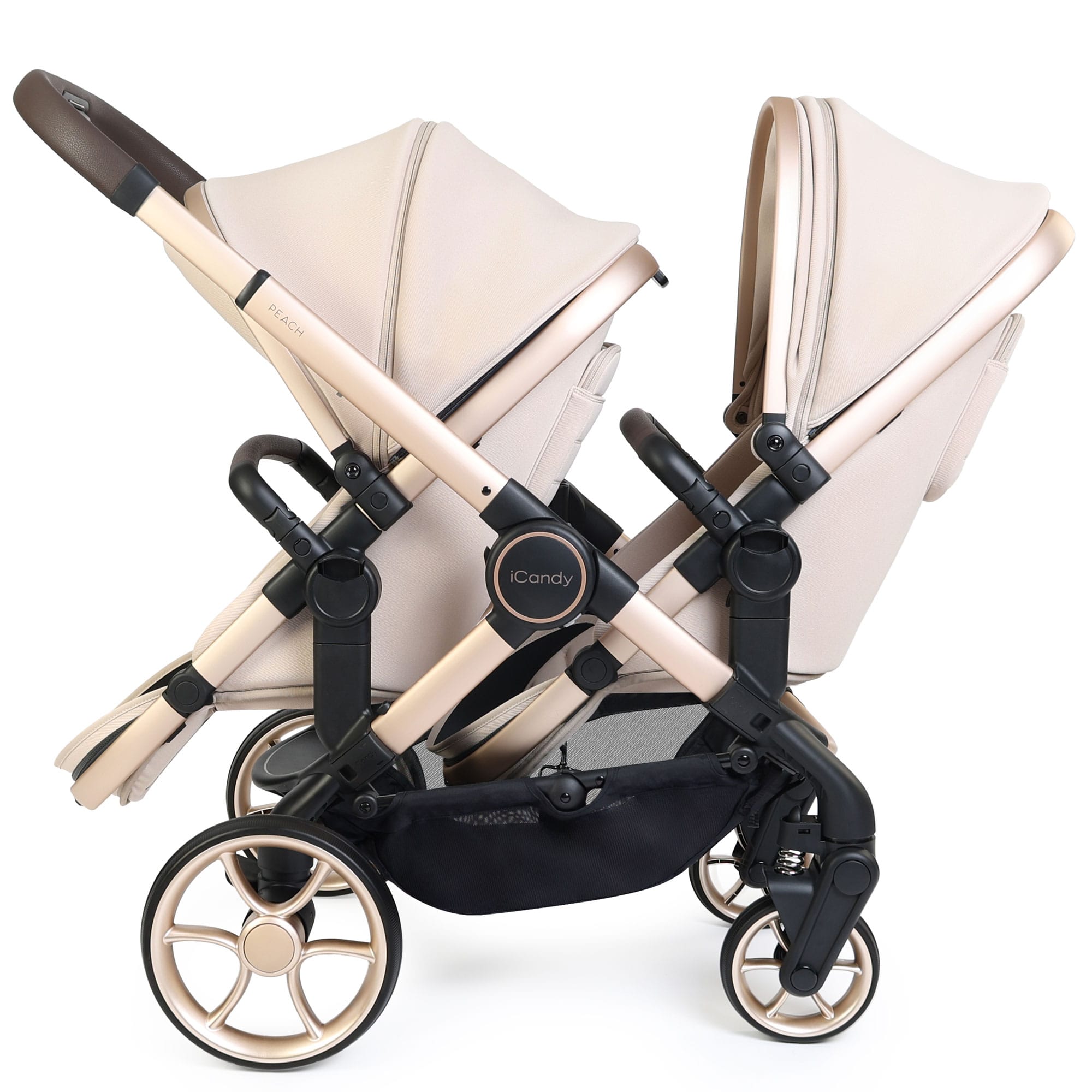 iCandy Peach 8 Editions Twin Complete Cybex Travel System in Biscotti Travel Systems