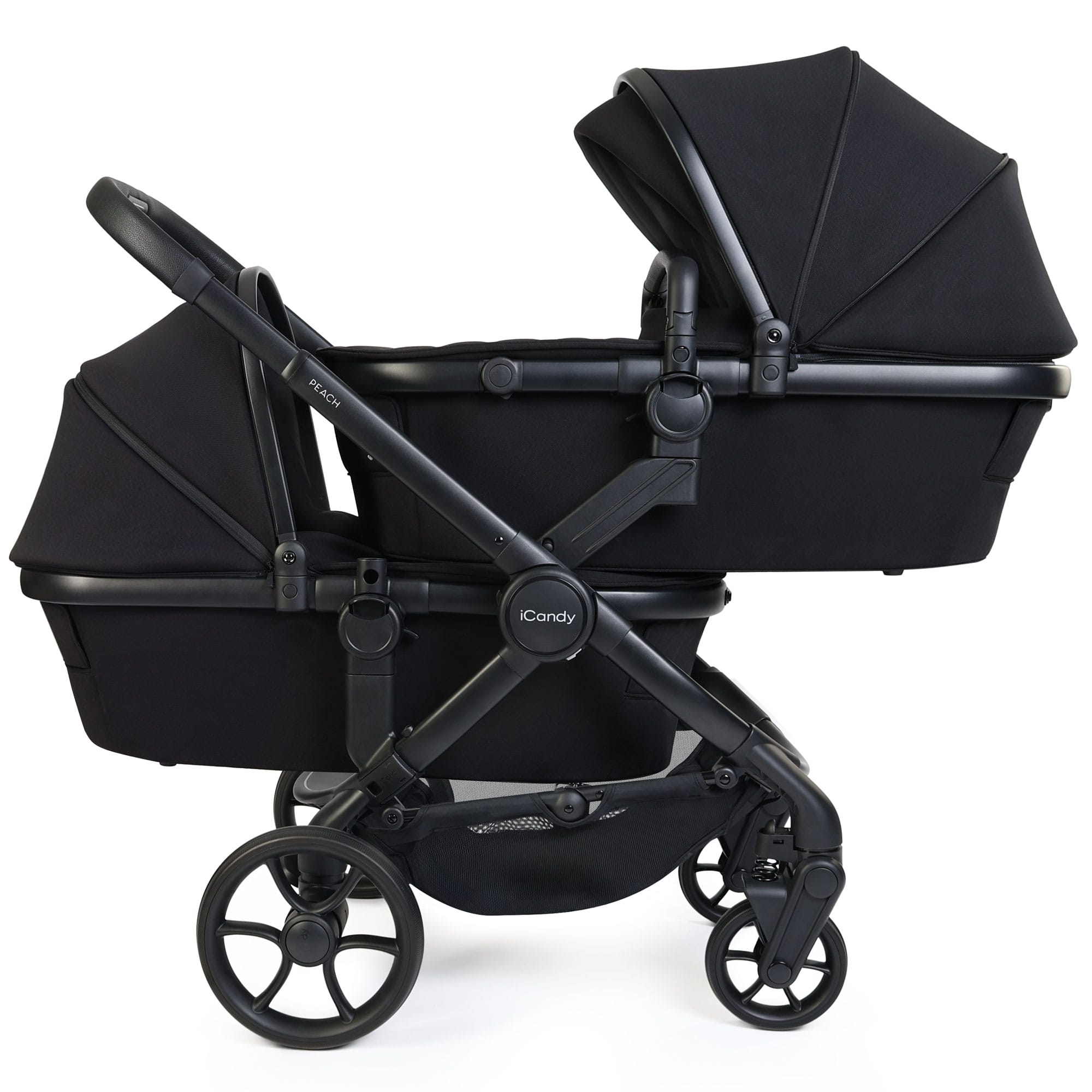 iCandy Peach 8 Twin Complete Cybex Travel System in Black Travel Systems
