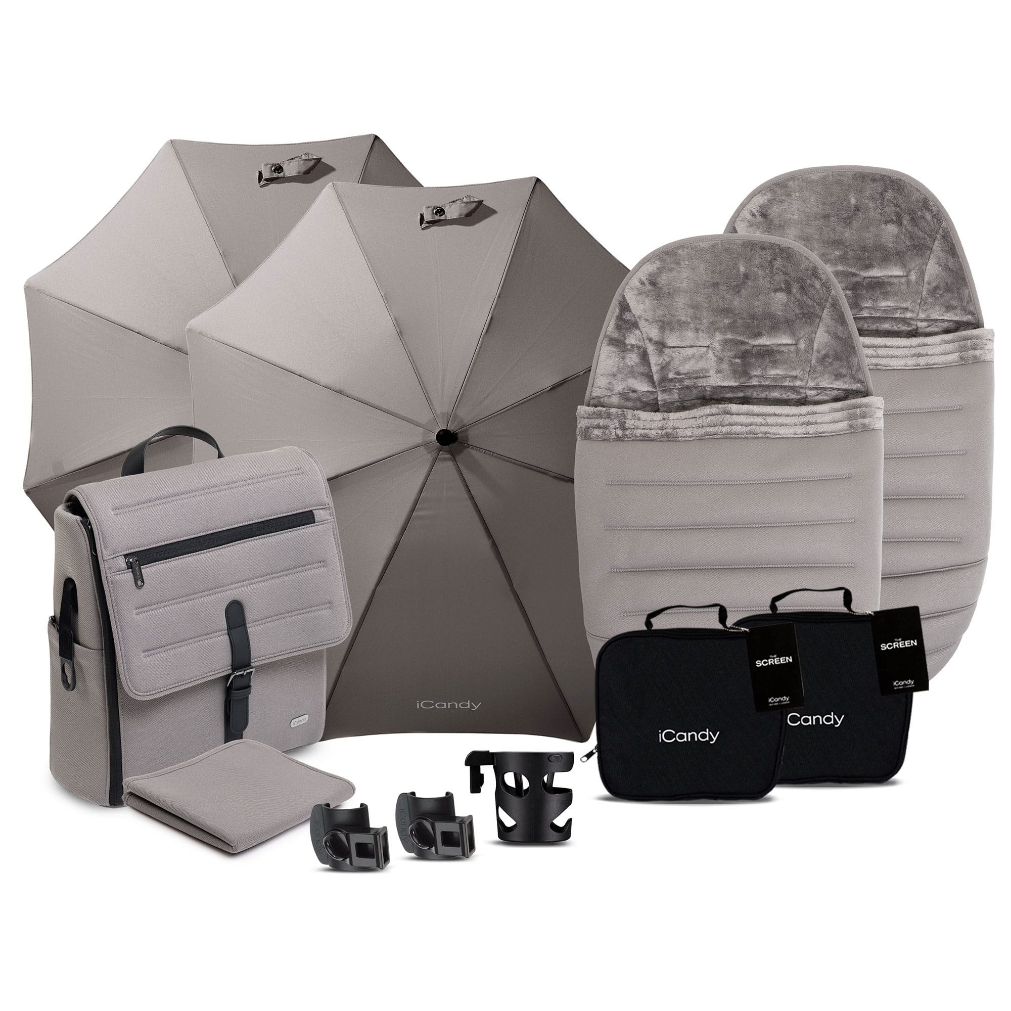 iCandy Peach 8 Twin Complete Maxi-Cosi Travel System in Porcini Travel Systems