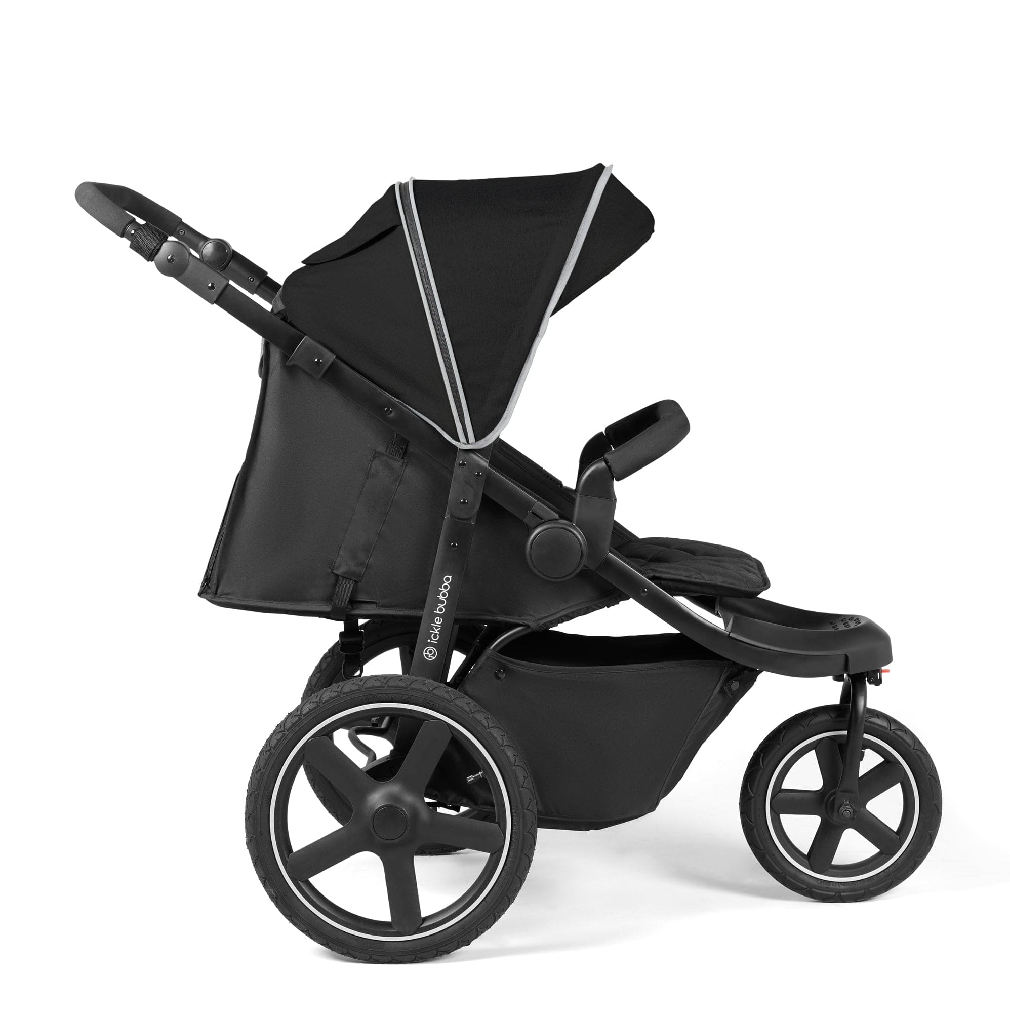 Ickle Bubba Venus Prime Jogger Stroller in Black/Black 3 Wheelers 18-004-300-001 5056515033663