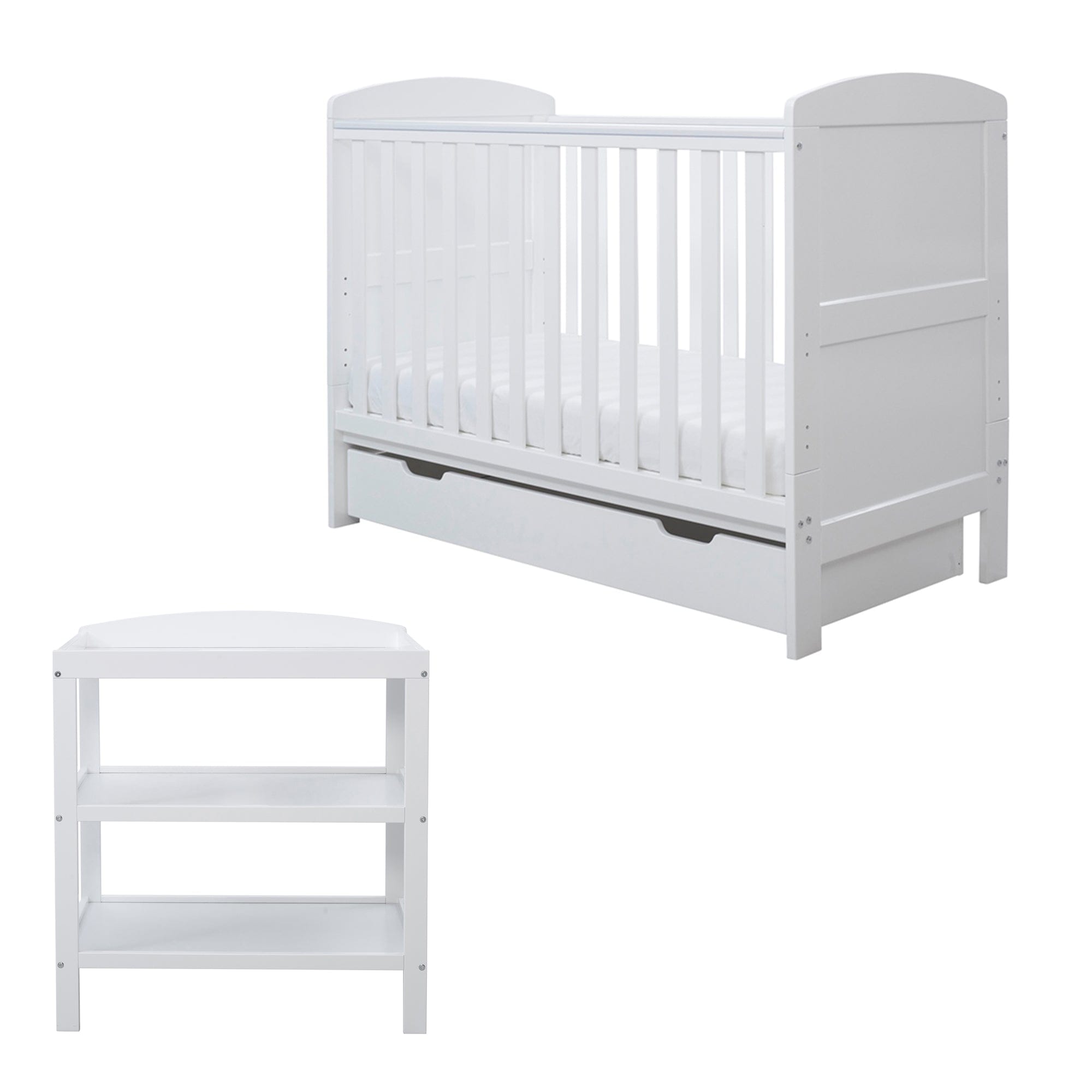 Ickle Bubba Coleby Mini 2 Piece Furniture Seat White Nursery Room Sets