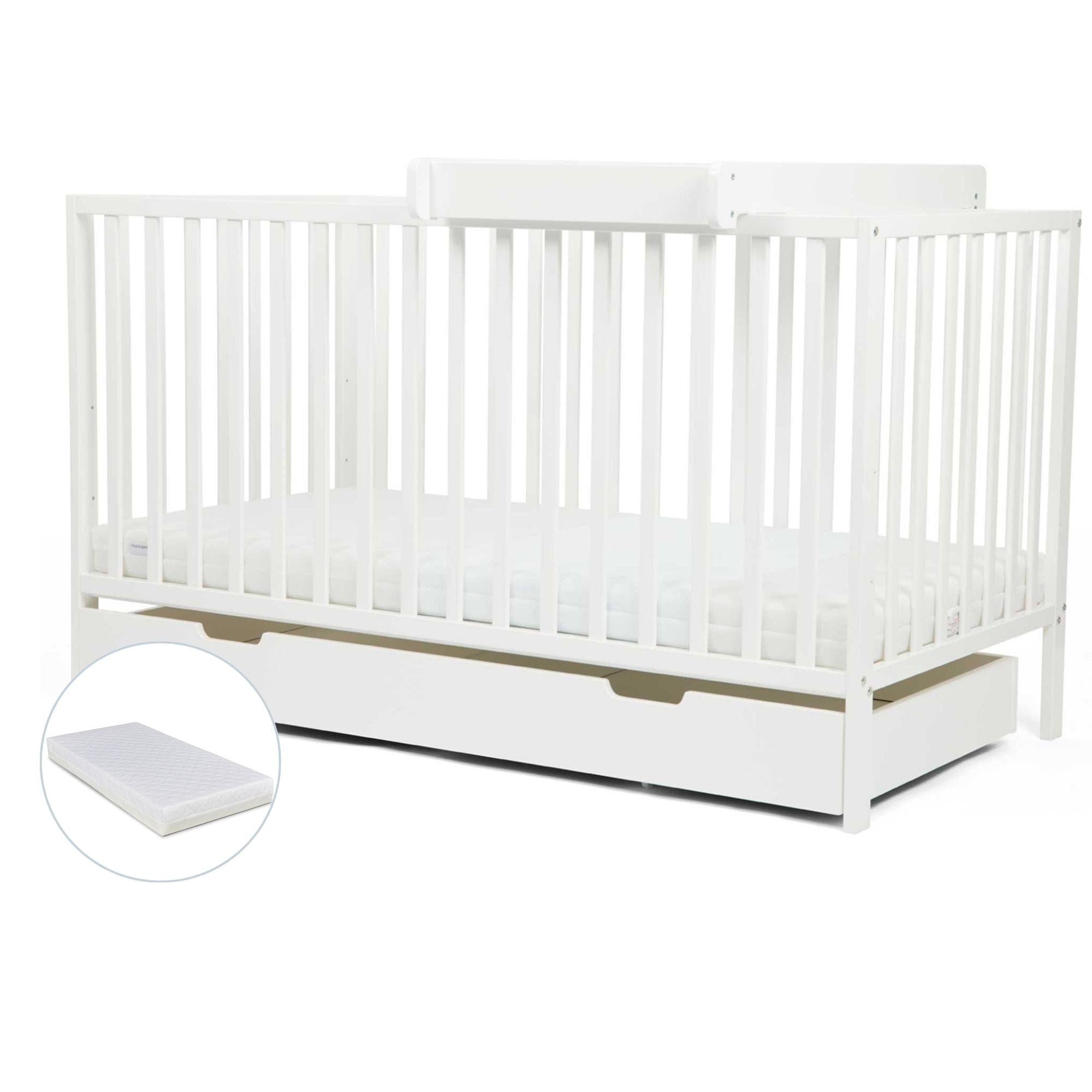 Ickle Bubba Hartley Classic 2 Piece Furniture Set in White Nursery Room Sets 65-002-D2AS-801 5056515014266