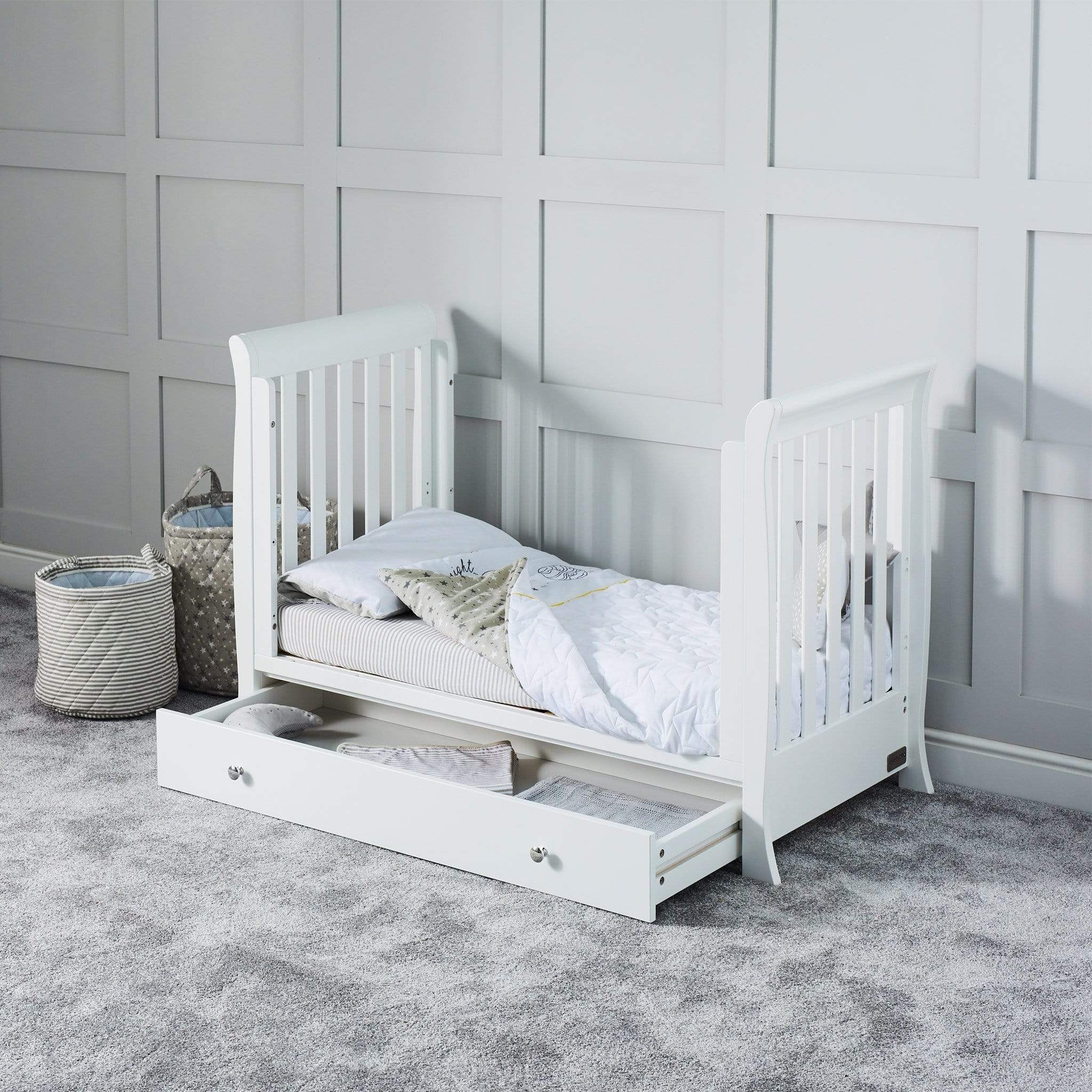 Ickle Bubba Snowdon 4 in 1 Mini 3 Piece Furniture Set - White Nursery Room Sets
