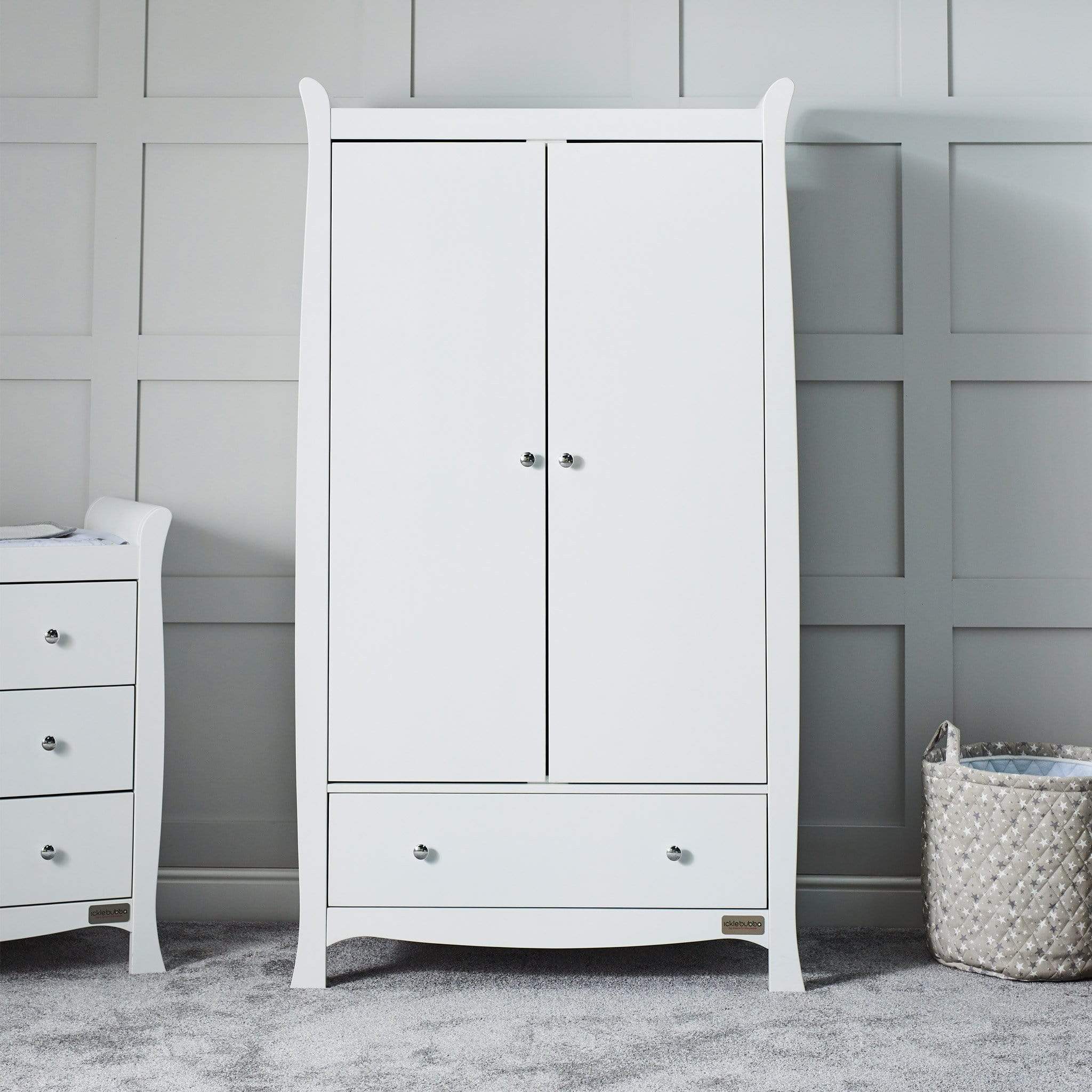 Ickle Bubba Snowdon 4 in 1 Mini 3 Piece Furniture Set - White Nursery Room Sets